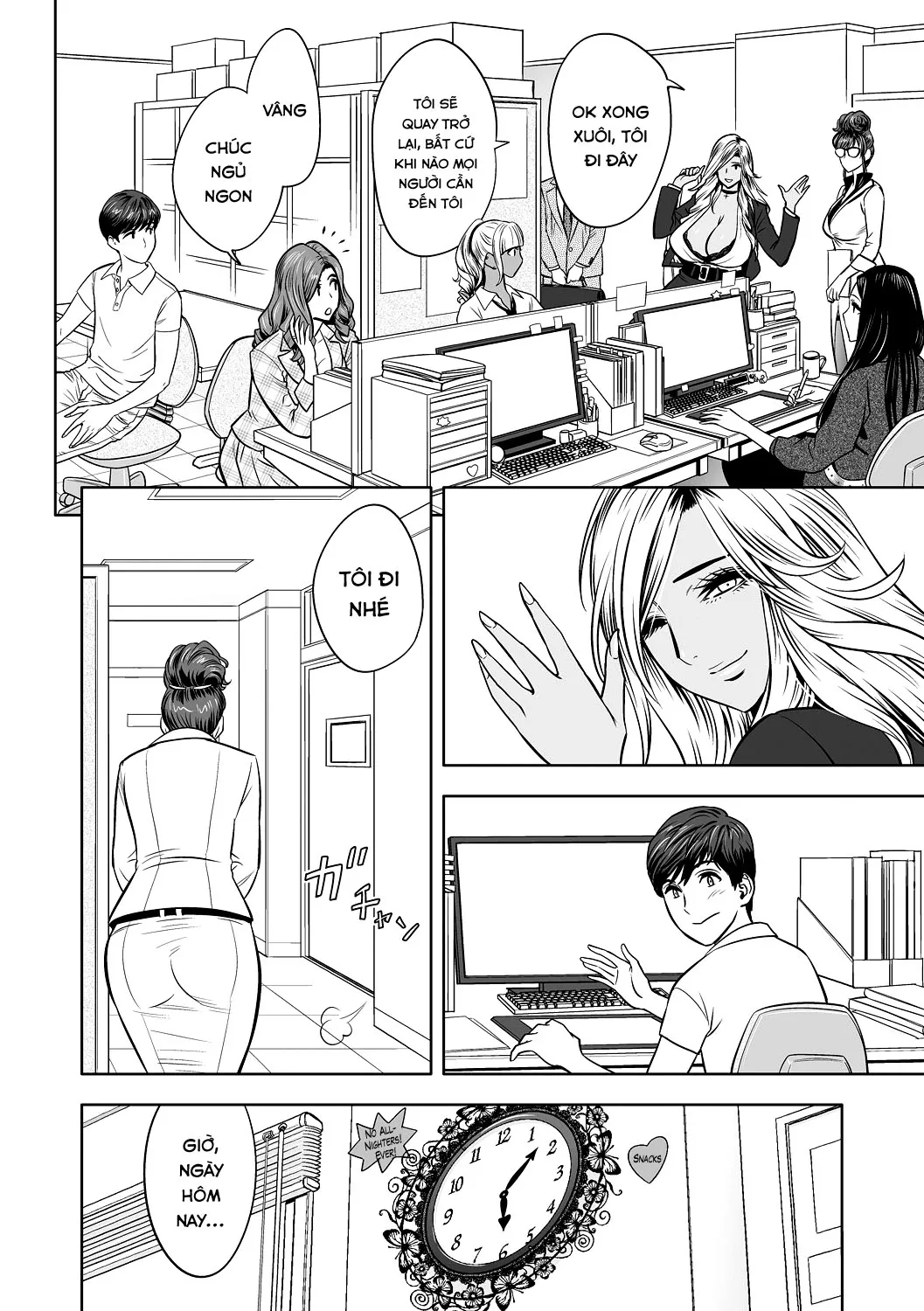 HentaiVN.net - Ảnh 5 - Gal Ane Shachou to Harem Office ~SEX wa Gyoumu ni Fukumimasu ka? - Chap 2