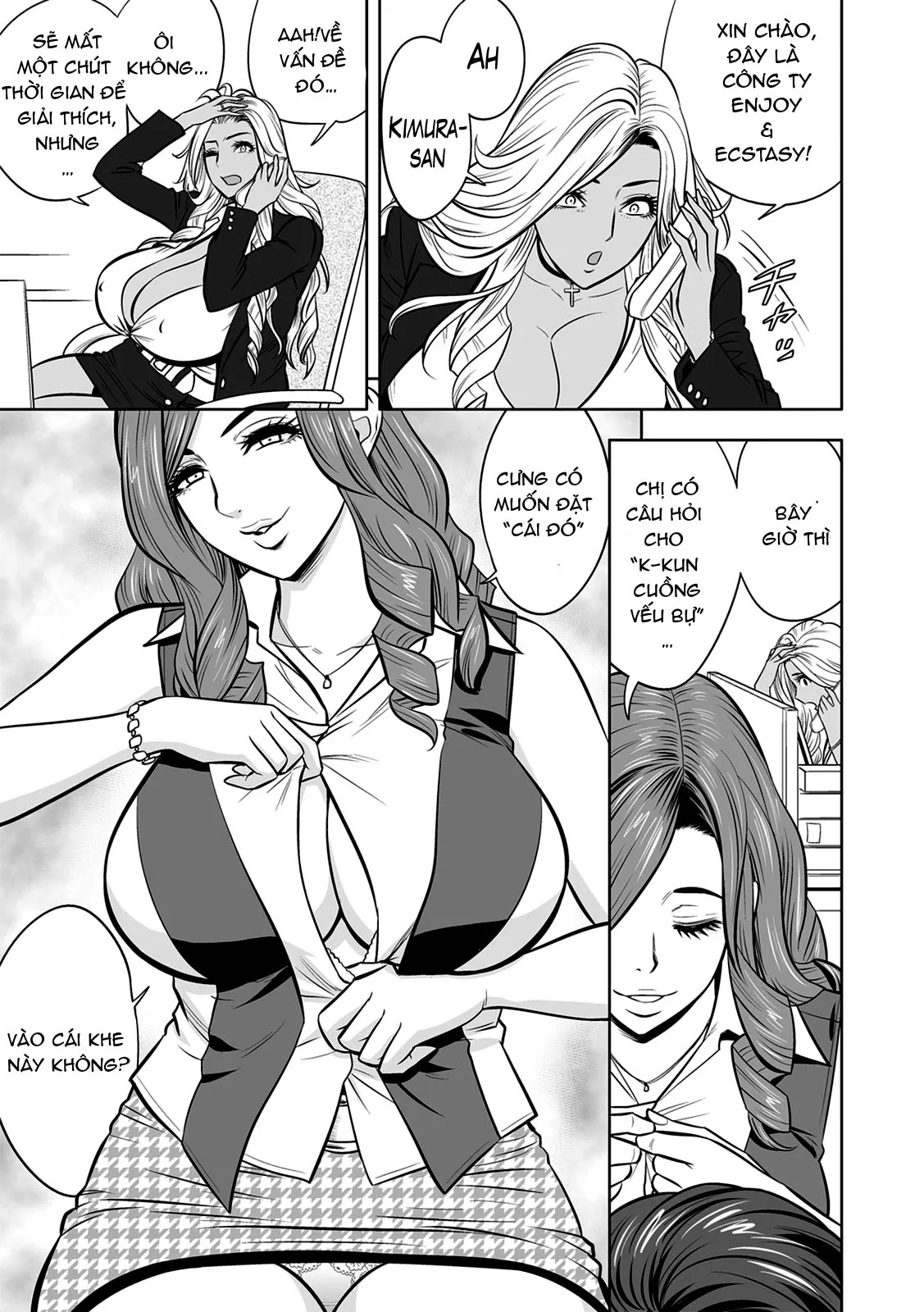 HentaiVN.net - Ảnh 13 - Gal Ane Shachou to Harem Office ~SEX wa Gyoumu ni Fukumimasu ka? - Chap 3