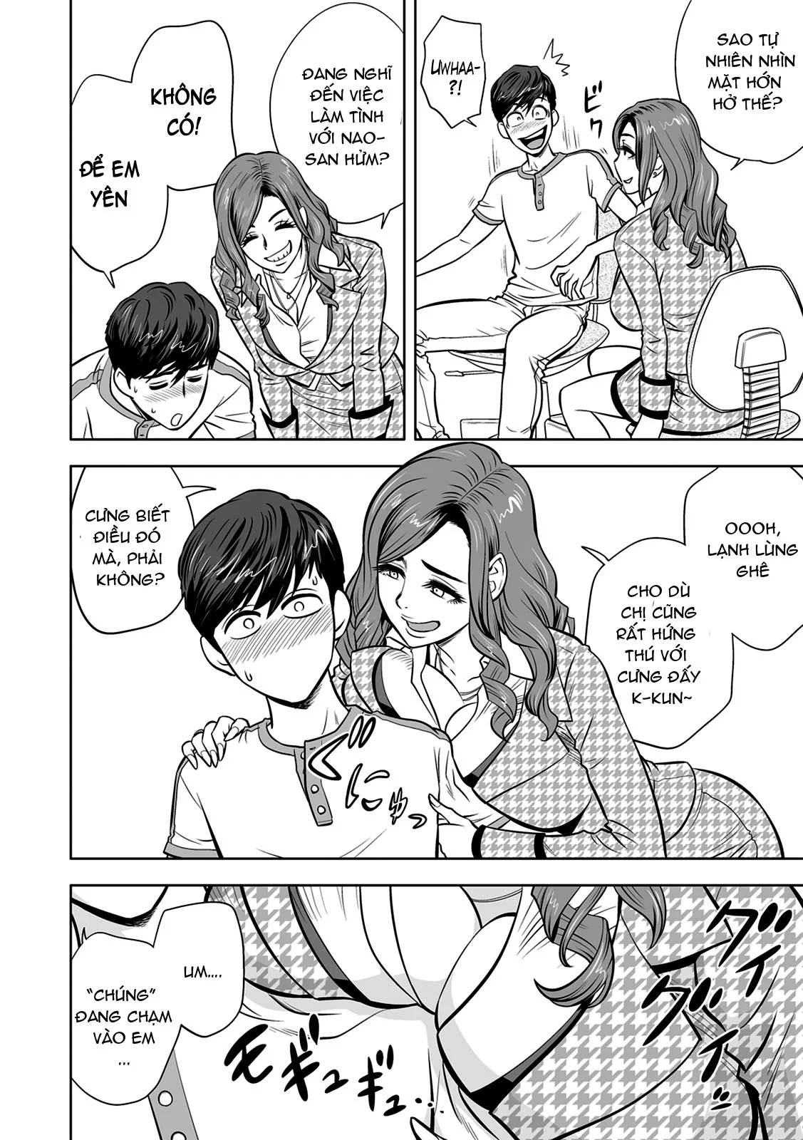 HentaiVN.net - Ảnh 4 - Gal Ane Shachou to Harem Office ~SEX wa Gyoumu ni Fukumimasu ka? - Chap 3
