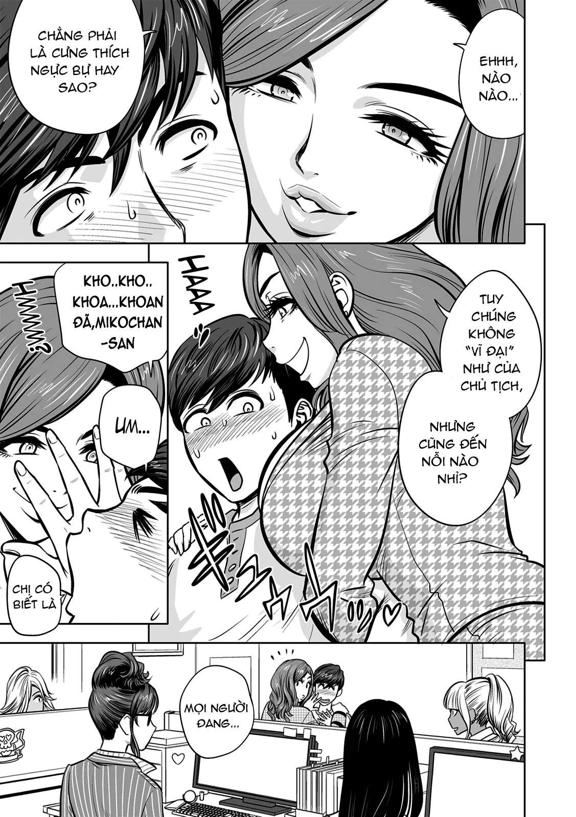 HentaiVN.net - Ảnh 5 - Gal Ane Shachou to Harem Office ~SEX wa Gyoumu ni Fukumimasu ka? - Chap 3