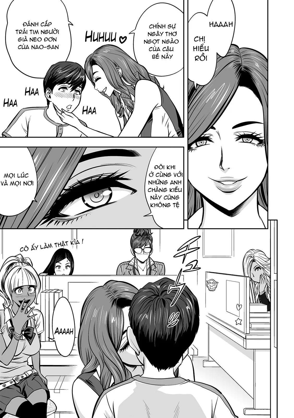 HentaiVN.net - Ảnh 9 - Gal Ane Shachou to Harem Office ~SEX wa Gyoumu ni Fukumimasu ka? - Chap 3