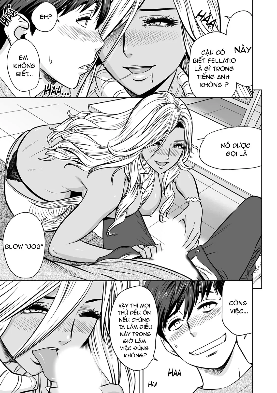 HentaiVN.net - Ảnh 10 - Gal Ane Shachou to Harem Office ~SEX wa Gyoumu ni Fukumimasu ka? - Chap 4