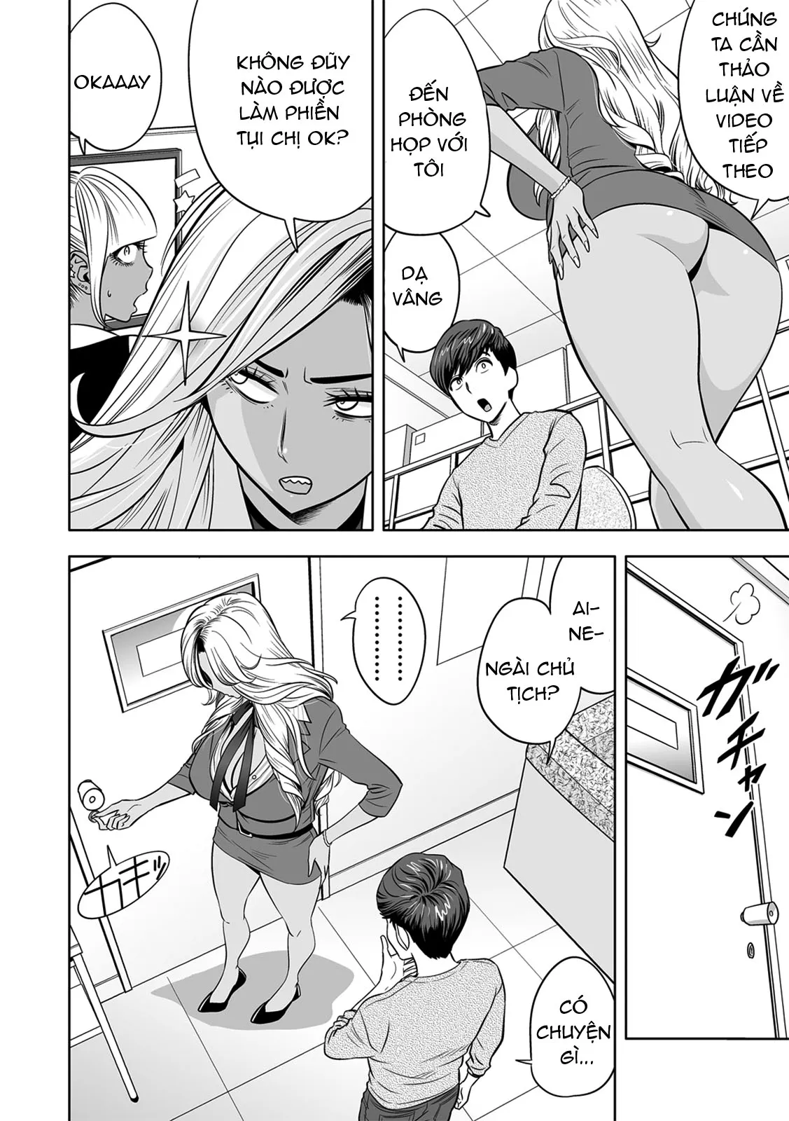 HentaiVN.net - Ảnh 3 - Gal Ane Shachou to Harem Office ~SEX wa Gyoumu ni Fukumimasu ka? - Chap 4