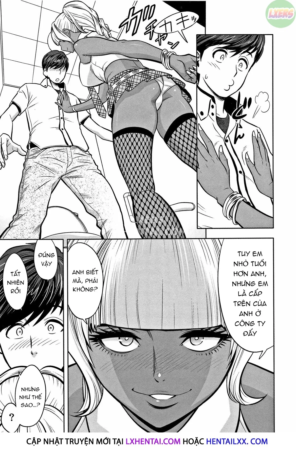 HentaiVN.net - Ảnh 14 - Gal Ane Shachou to Harem Office ~SEX wa Gyoumu ni Fukumimasu ka? - Chap 6