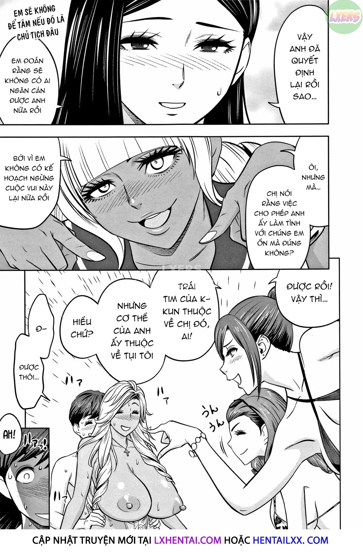 HentaiVN.net - Ảnh 40 - Gal Ane Shachou to Harem Office ~SEX wa Gyoumu ni Fukumimasu ka? - Chap 7