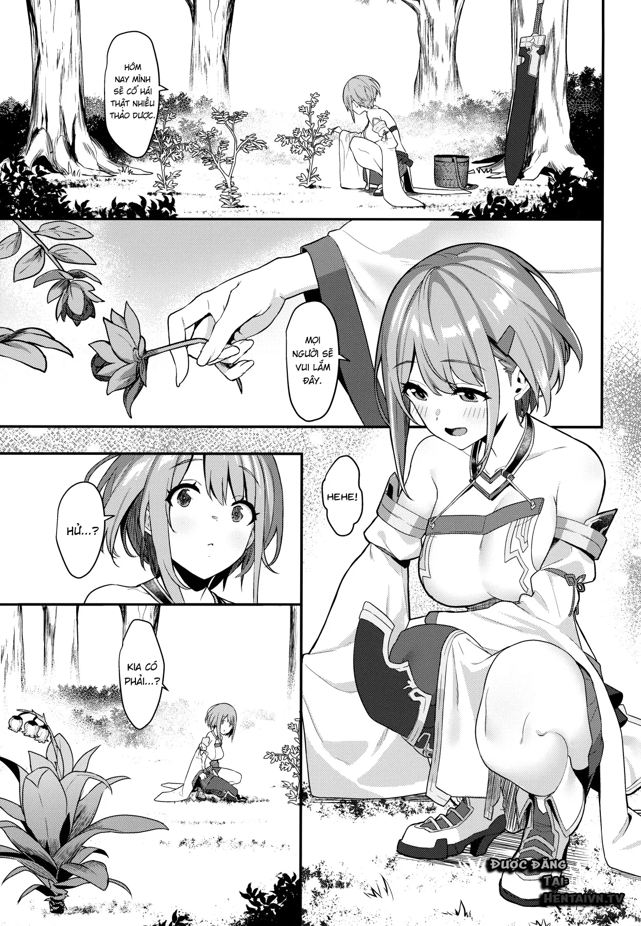 HentaiVN.net - Ảnh 4 - Hitoyo-chan no Junan - Chap 1