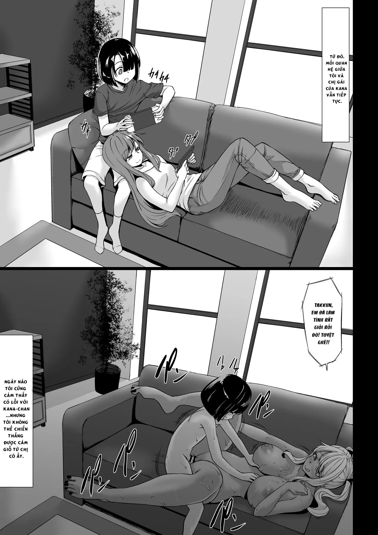 HentaiVN.net - Ảnh 31 - Bạn thích ở bên cô bạn gái ngực lép, hay là một onee-san da ngăm ngực khủng? [A-Cup no Kanojo yori J-Cup no Kuro Gal no Onee-san no Hou ga Ii yo ne? | Would you rather be with] - Chap 1