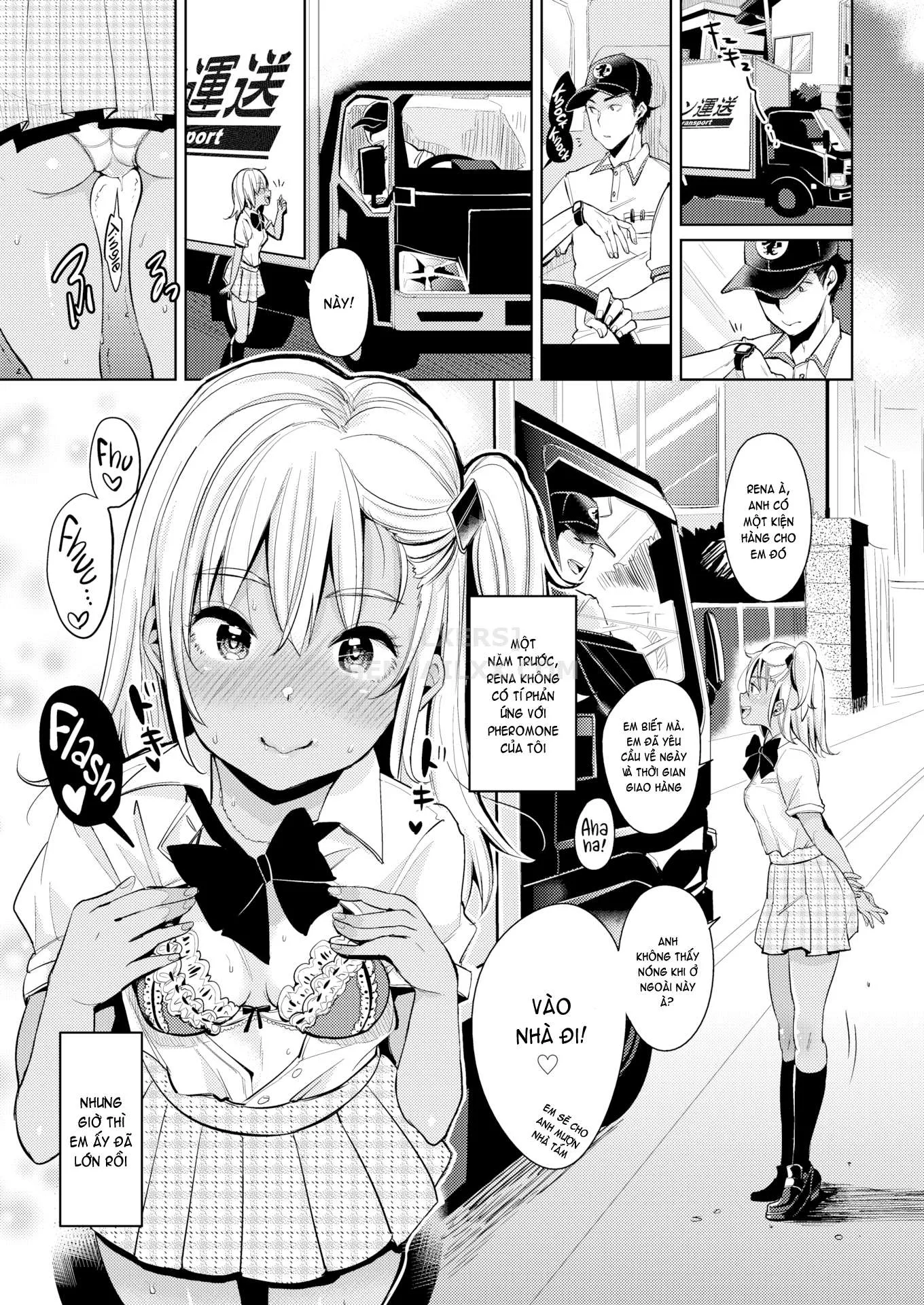 HentaiVN.net - Ảnh 14 - Pheromone Home Delivery - Chap 1