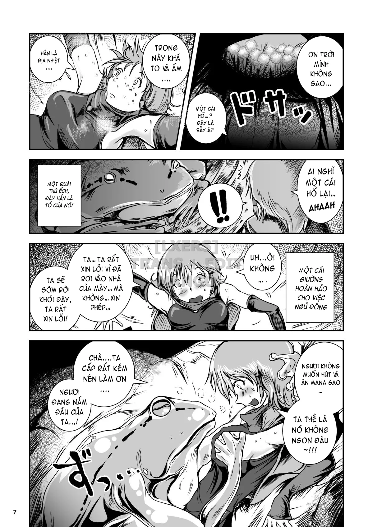 HentaiVN.net - Ảnh 6 - Atsui Suana De Ase-Ippai No Kaeru Kan - Chap 1