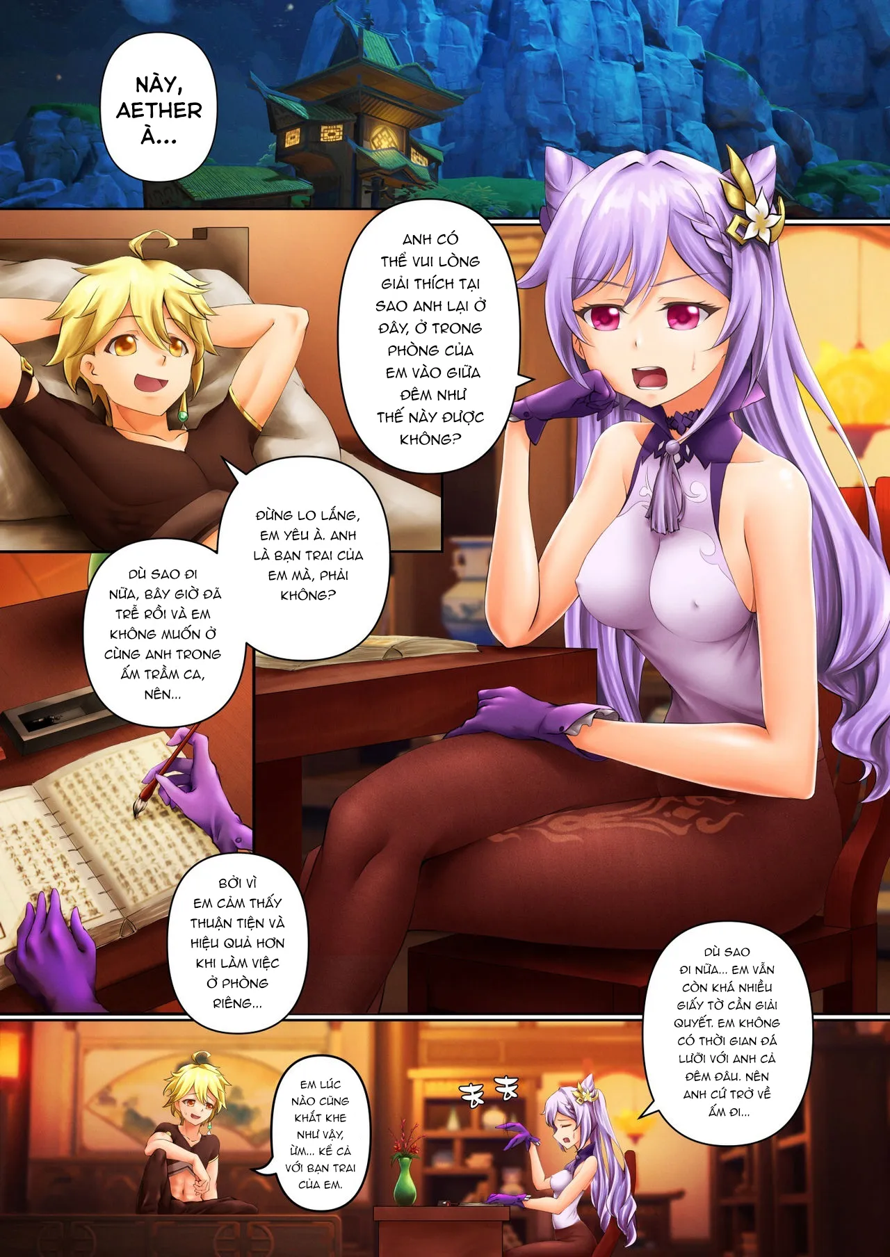 HentaiVN.net - Ảnh 3 - Sự trì hoãn công việc của Kiều Trinh [Shigotochuu no Taida, Procrastinating Time] - Chap 1