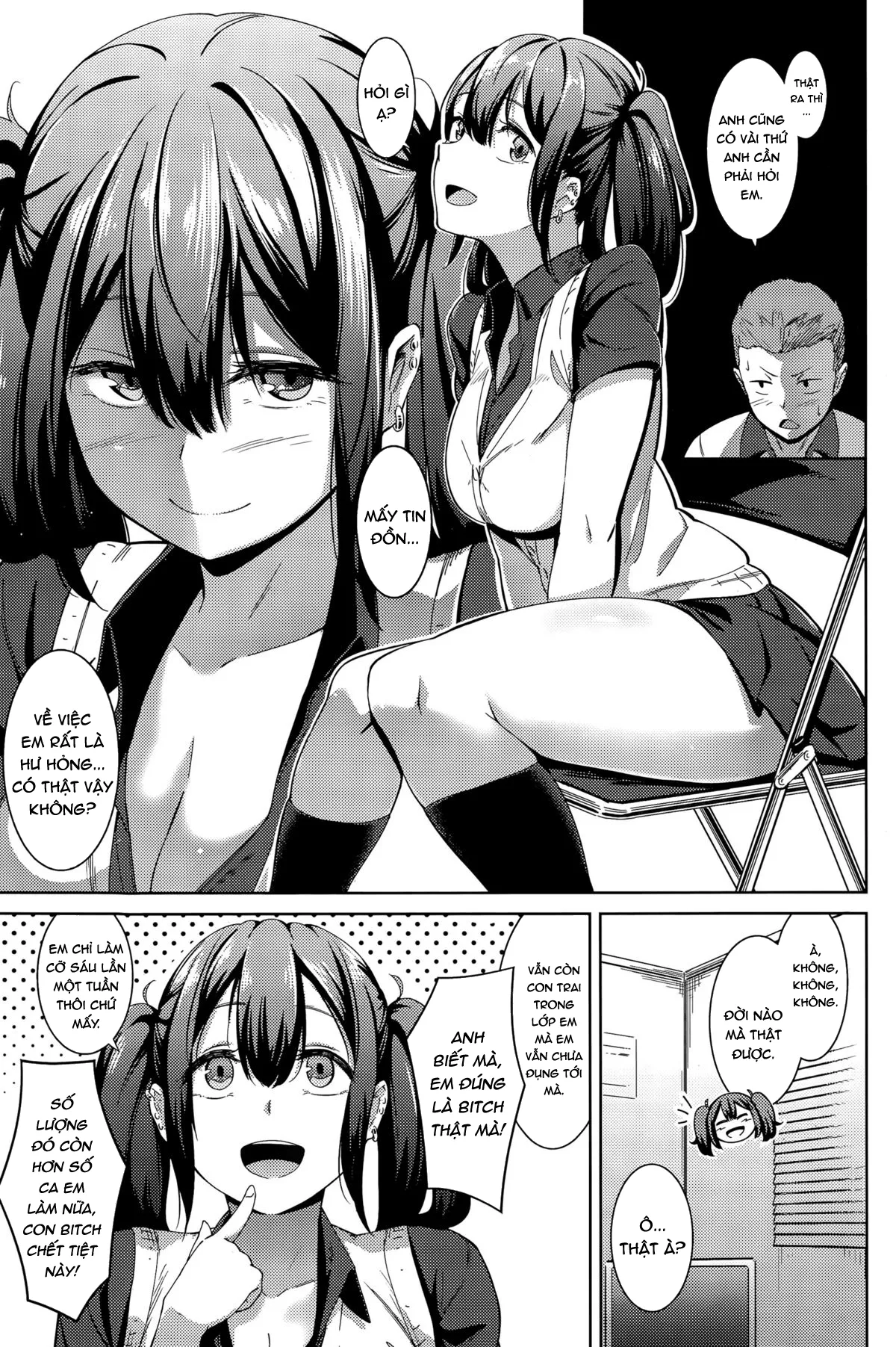 HentaiVN.net - Ảnh 4 - Muchi Bitch - The Stupid O-manko - Chap 1