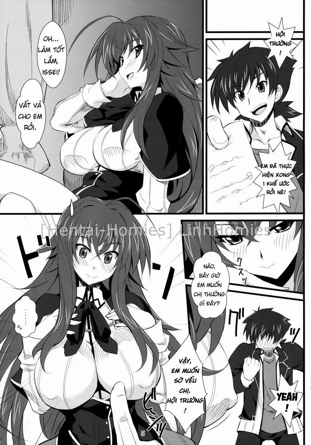 HentaiVN.net - Ảnh 4 - Benigami Oppai Princess (Highschool DxD) - Chap 1