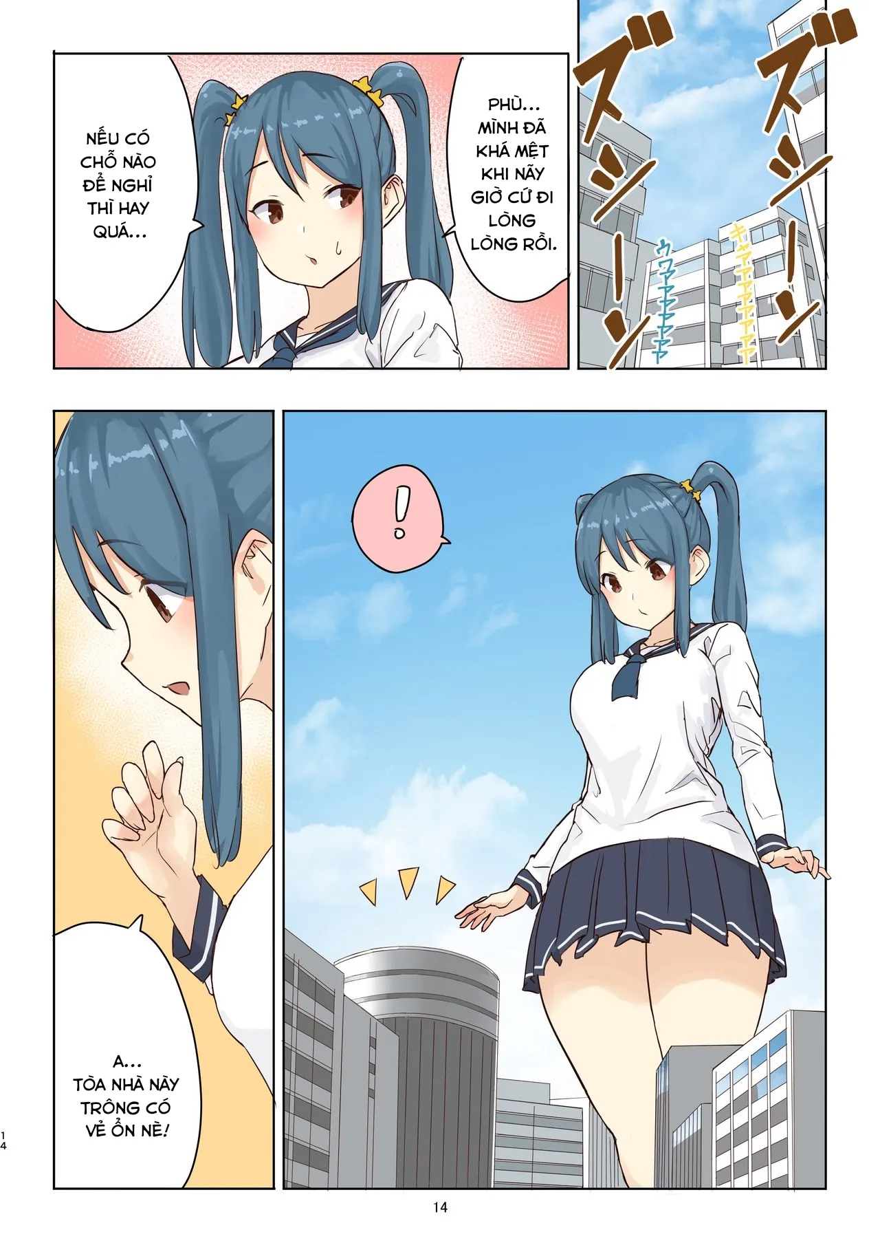 HentaiVN.net - Ảnh 14 - Đã đến lúc Fondue-chan chơi đùa cùng mọi người! [Zankoku Kyodai Musume Fondue-chan no Ecchi na Gyakusatsu] - Chap 1