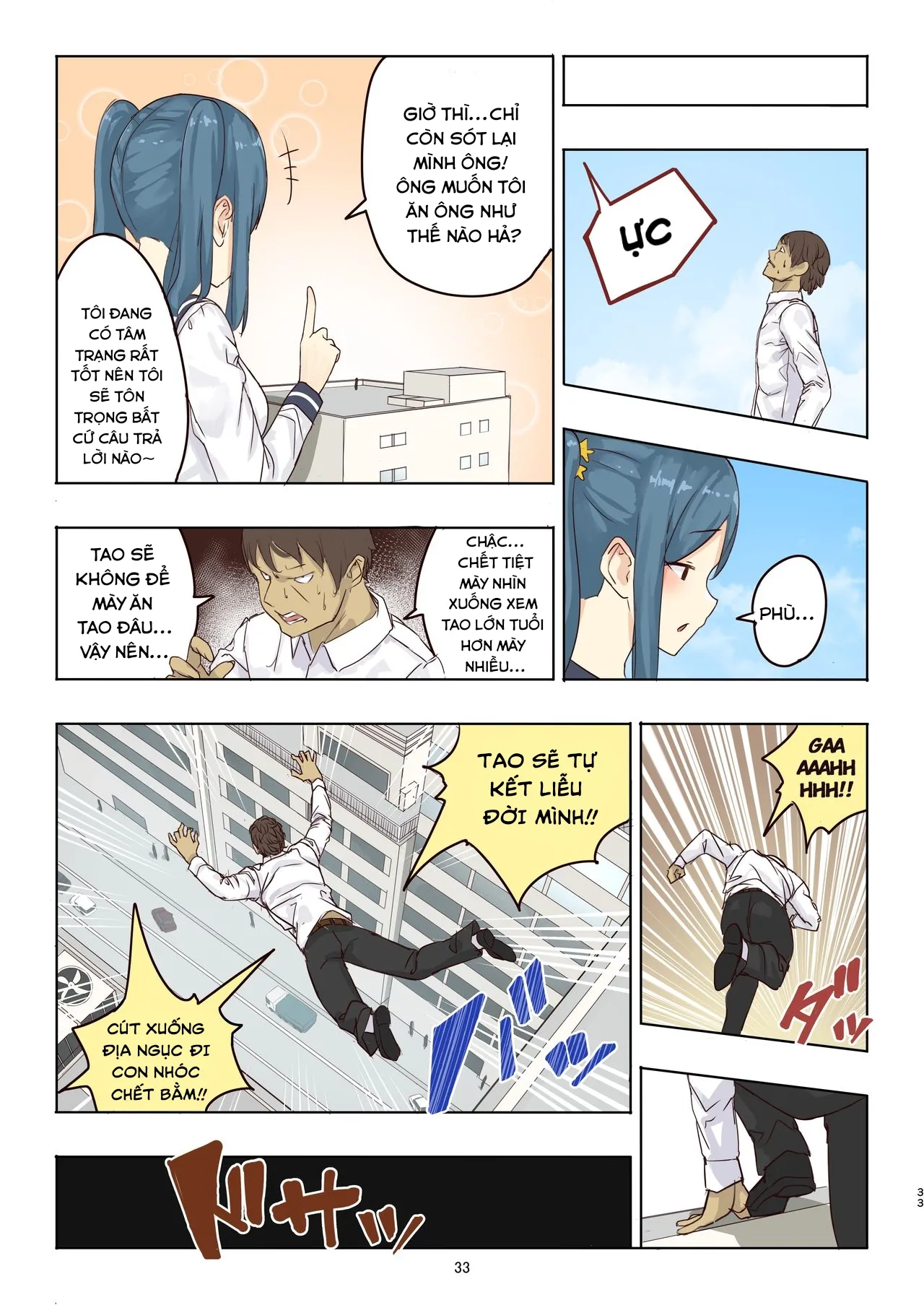 HentaiVN.net - Ảnh 33 - Đã đến lúc Fondue-chan chơi đùa cùng mọi người! [Zankoku Kyodai Musume Fondue-chan no Ecchi na Gyakusatsu] - Chap 1
