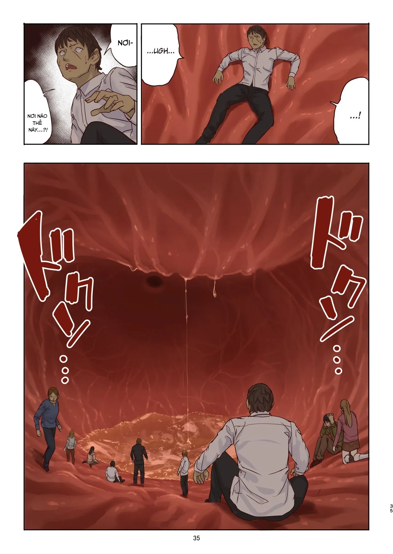 HentaiVN.net - Ảnh 35 - Đã đến lúc Fondue-chan chơi đùa cùng mọi người! [Zankoku Kyodai Musume Fondue-chan no Ecchi na Gyakusatsu] - Chap 1