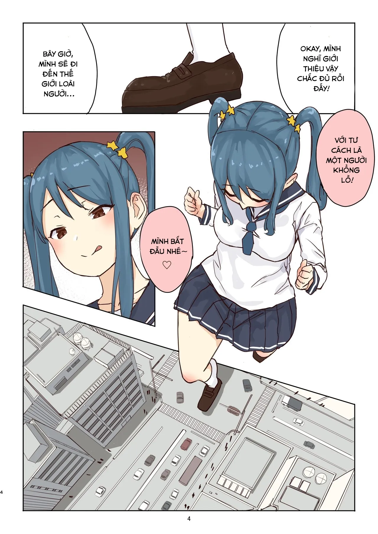 HentaiVN.net - Ảnh 4 - Đã đến lúc Fondue-chan chơi đùa cùng mọi người! [Zankoku Kyodai Musume Fondue-chan no Ecchi na Gyakusatsu] - Chap 1