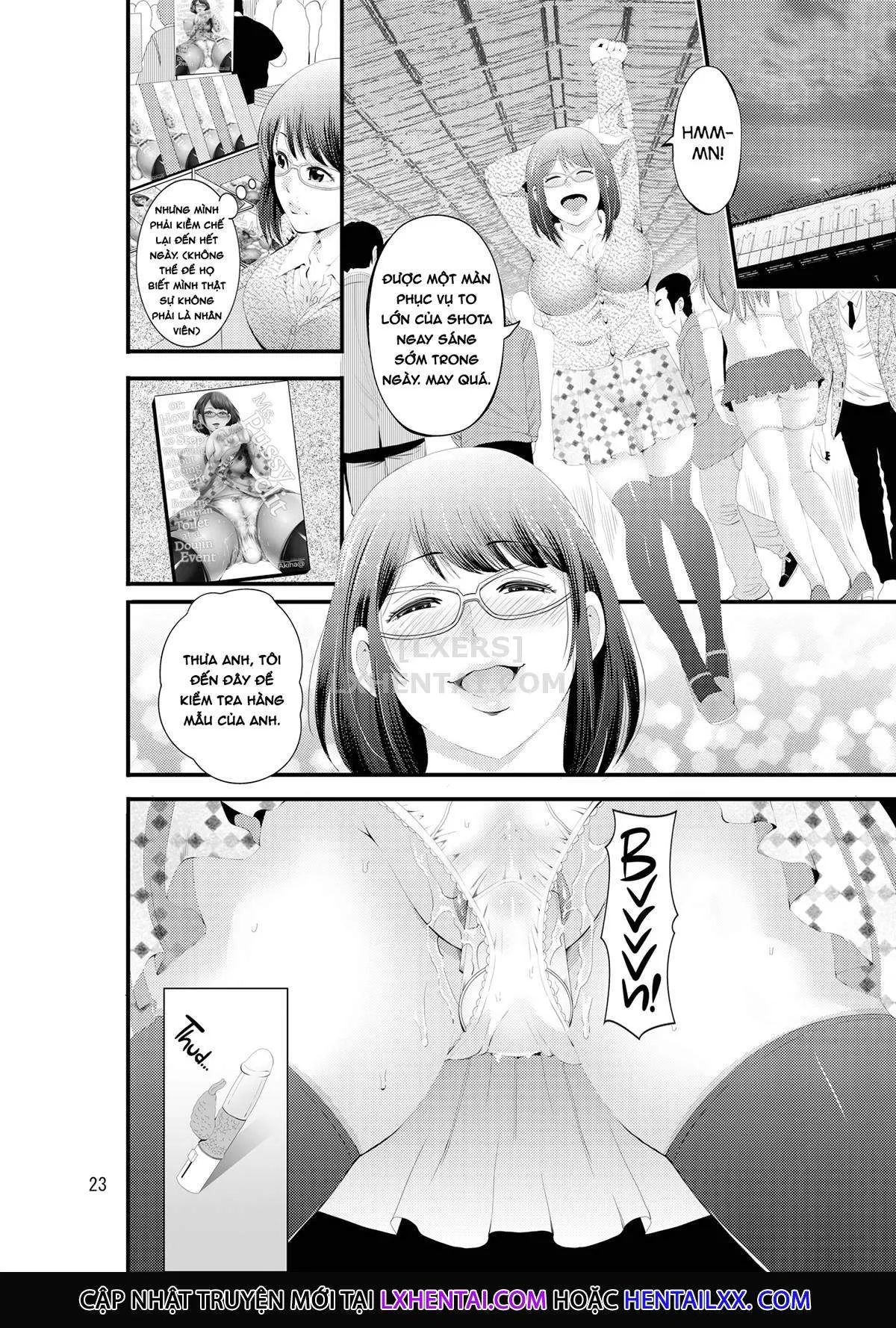 HentaiVN.net - Ảnh 25 - ManCli Manko To Cli O Ijirareru No Ga Daisuki Na Fujoshi Nano De Doujin Event No Nikubenki Ni Natte Mita [Ms. PussyClit or How I Learned to Stop Worrying about Being Caught and Became a Human Toilet at a Doujin Event] - Chap 1