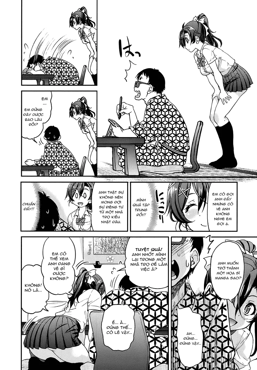 HentaiVN.net - Ảnh 10 - Cô chủ của bộ truyện tranh khiêu dâm~ [Ero Manga Okami] - Chap 1