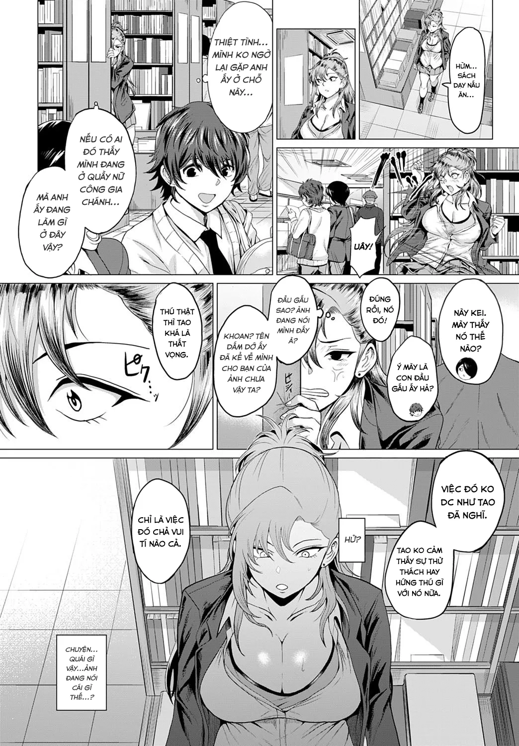 HentaiVN.net - Ảnh 7 - Boku to Furyou to Okujou de [On the Rooftop, with the Delinquent] - Chap 1