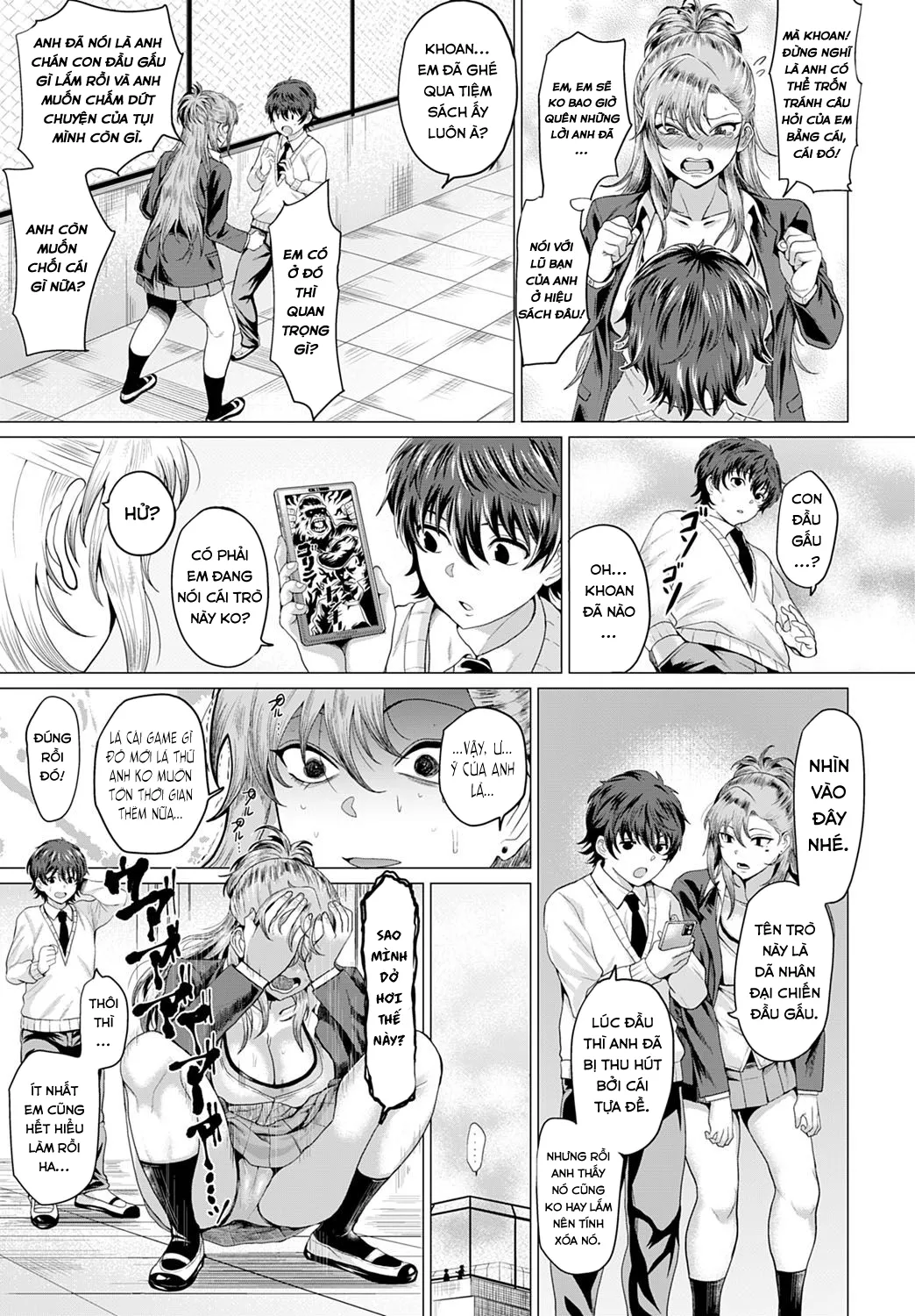 HentaiVN.net - Ảnh 12 - Boku to Furyou to Okujou de [On the Rooftop, with the Delinquent] - Chap 1