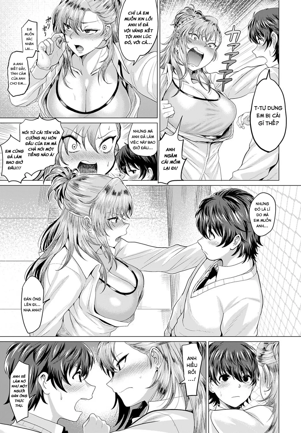 HentaiVN.net - Ảnh 14 - Boku to Furyou to Okujou de [On the Rooftop, with the Delinquent] - Chap 1