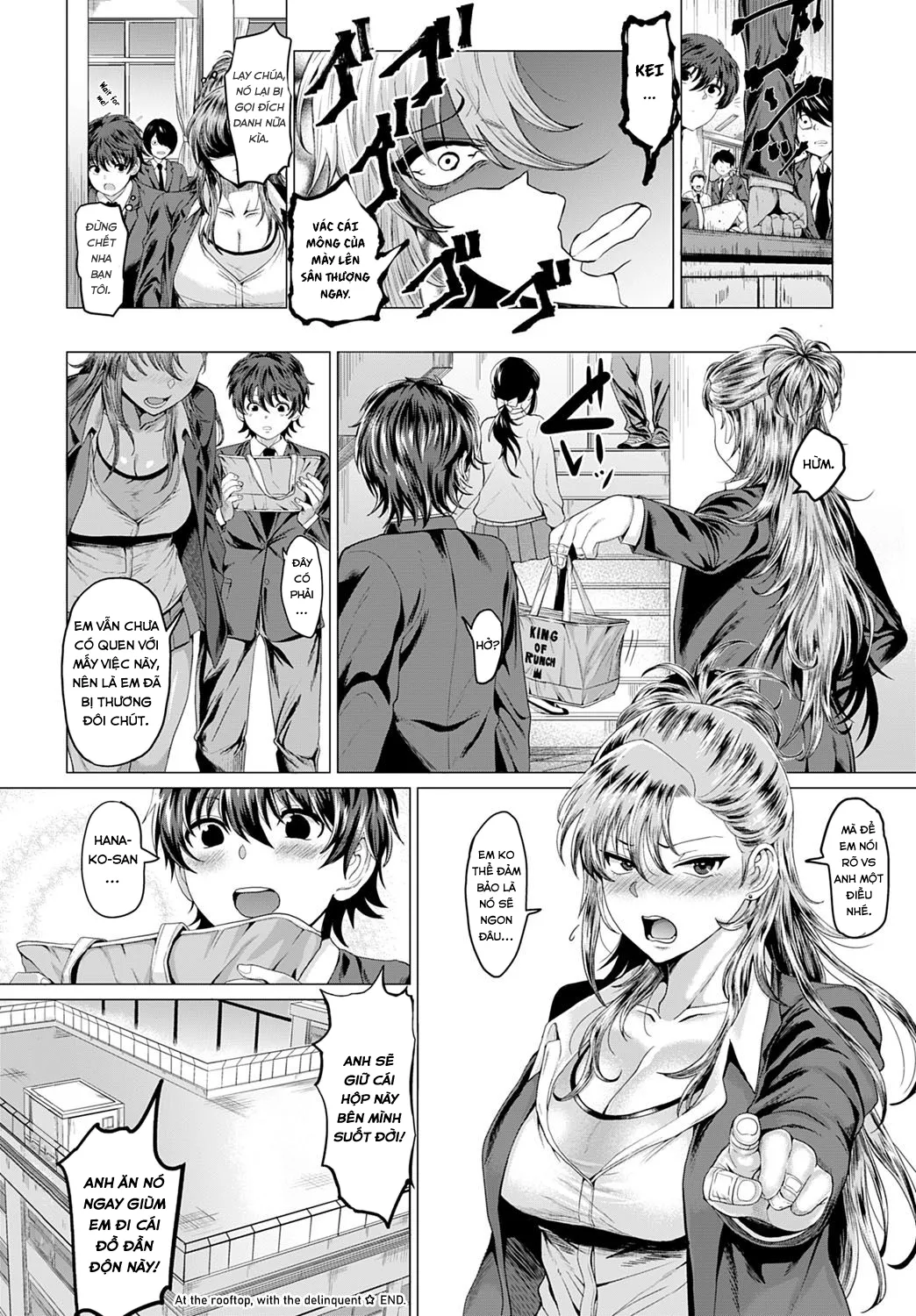 HentaiVN.net - Ảnh 29 - Boku to Furyou to Okujou de [On the Rooftop, with the Delinquent] - Chap 1