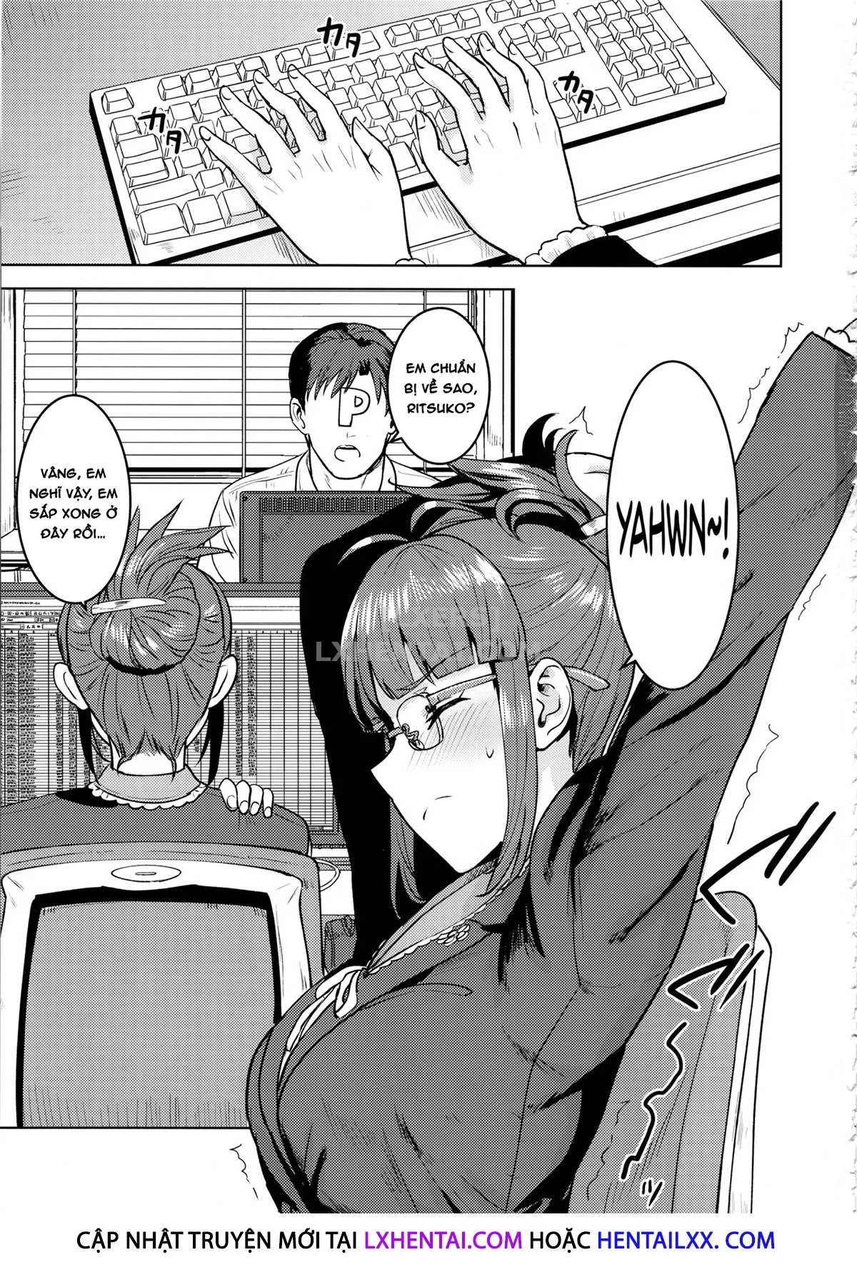 HentaiVN.net - Ảnh 6 - Ritsuko To Shokuba De... - Chap 1