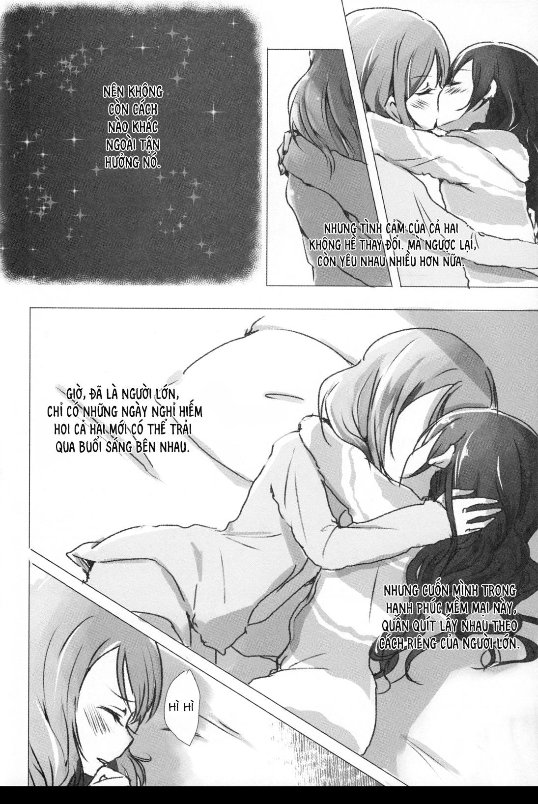 HentaiVN.net - Ảnh 10 - (Bokura no Love Live! 15) [Udon to 90 no Circle (Udon)] Ohayou, Oyasumi - Chap 1