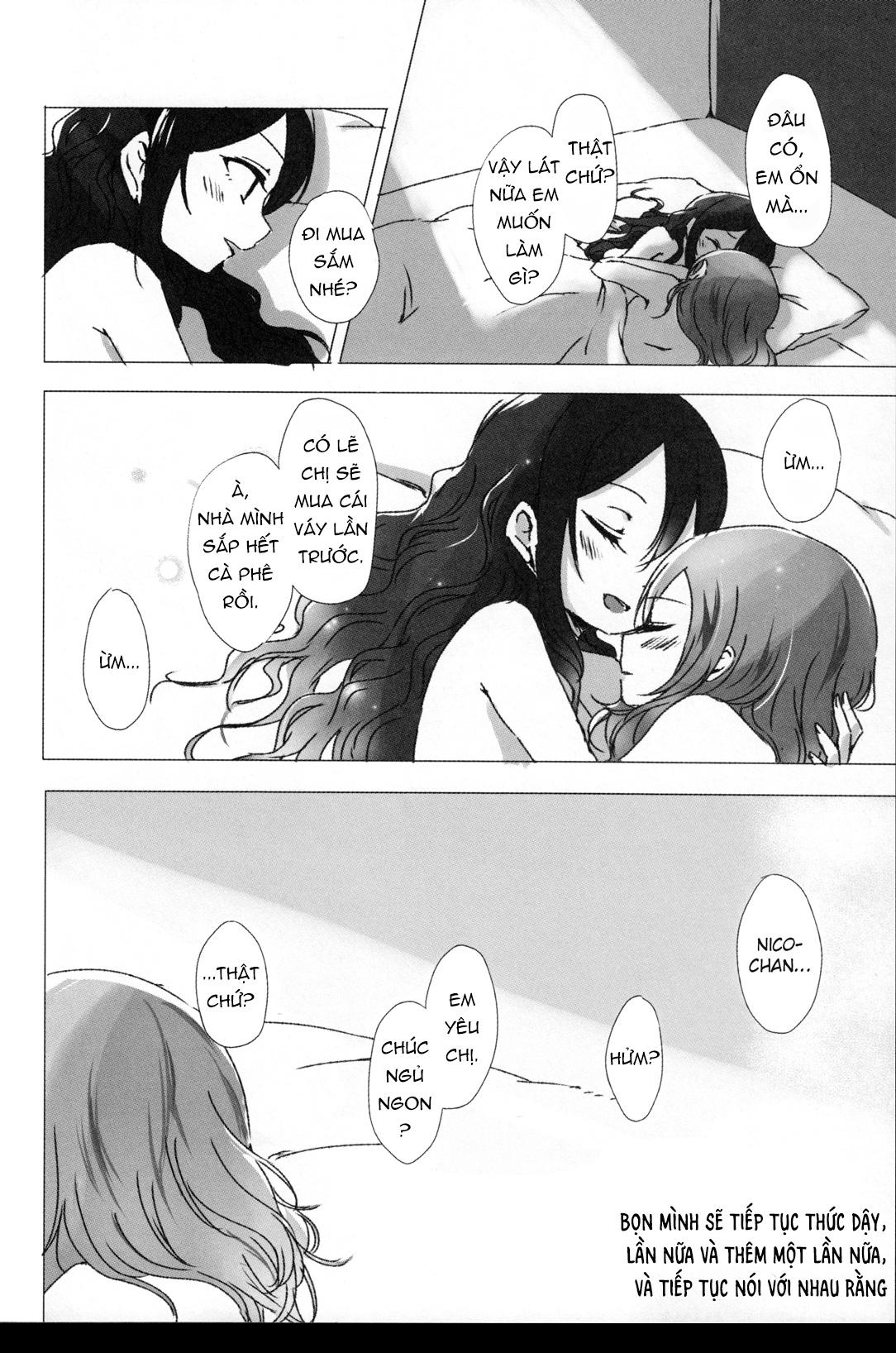HentaiVN.net - Ảnh 30 - (Bokura no Love Live! 15) [Udon to 90 no Circle (Udon)] Ohayou, Oyasumi - Chap 1