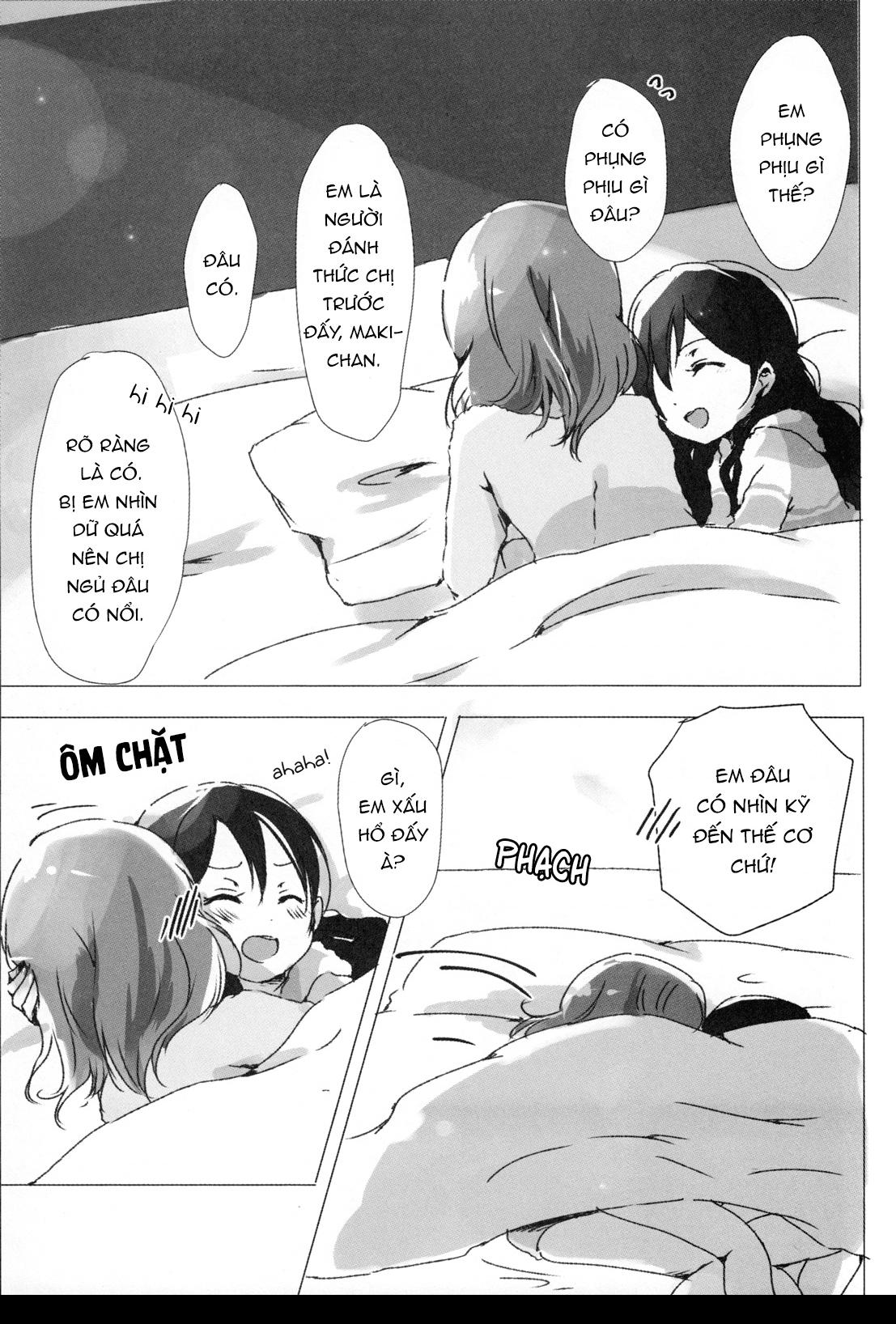 HentaiVN.net - Ảnh 7 - (Bokura no Love Live! 15) [Udon to 90 no Circle (Udon)] Ohayou, Oyasumi - Chap 1
