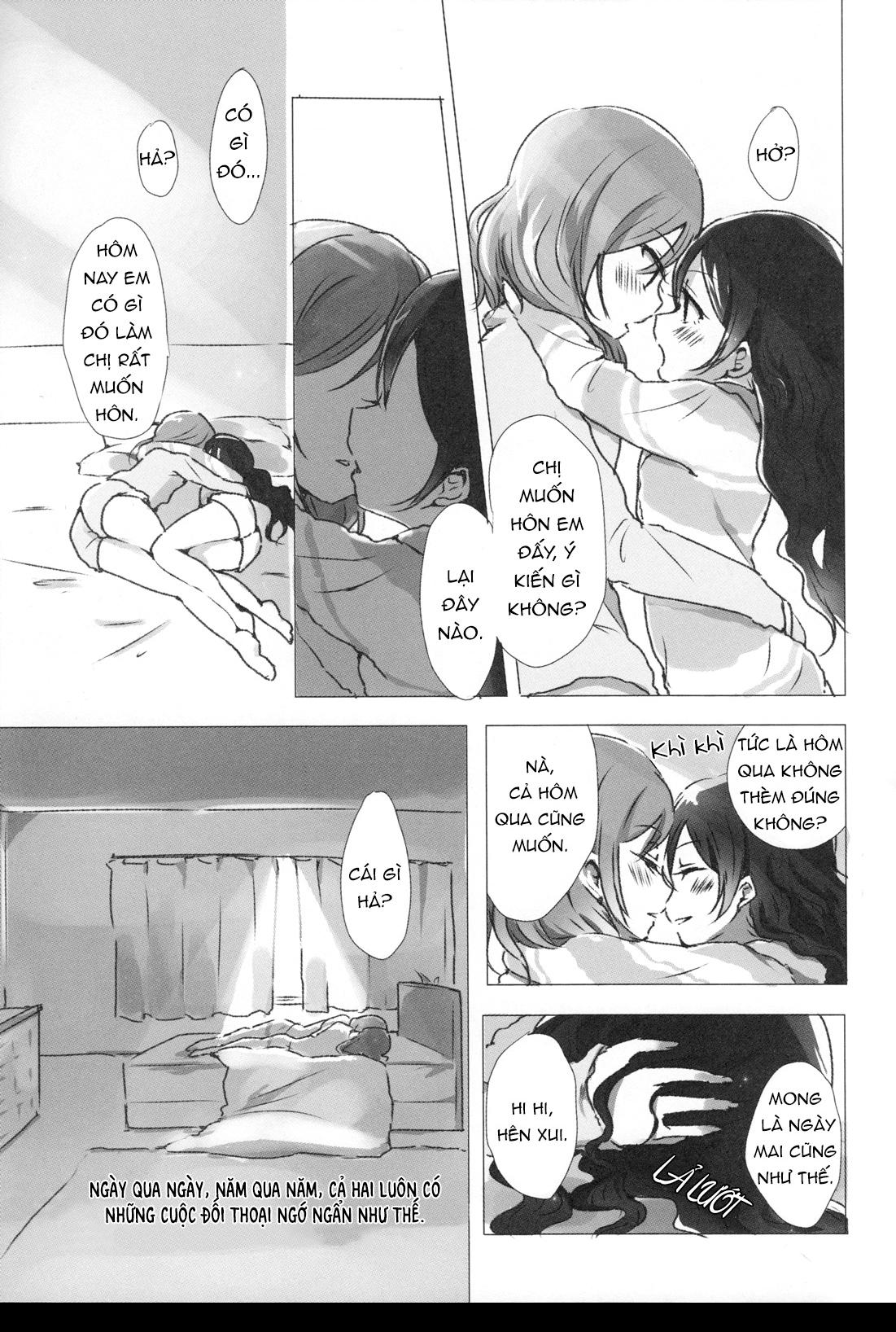 HentaiVN.net - Ảnh 9 - (Bokura no Love Live! 15) [Udon to 90 no Circle (Udon)] Ohayou, Oyasumi - Chap 1