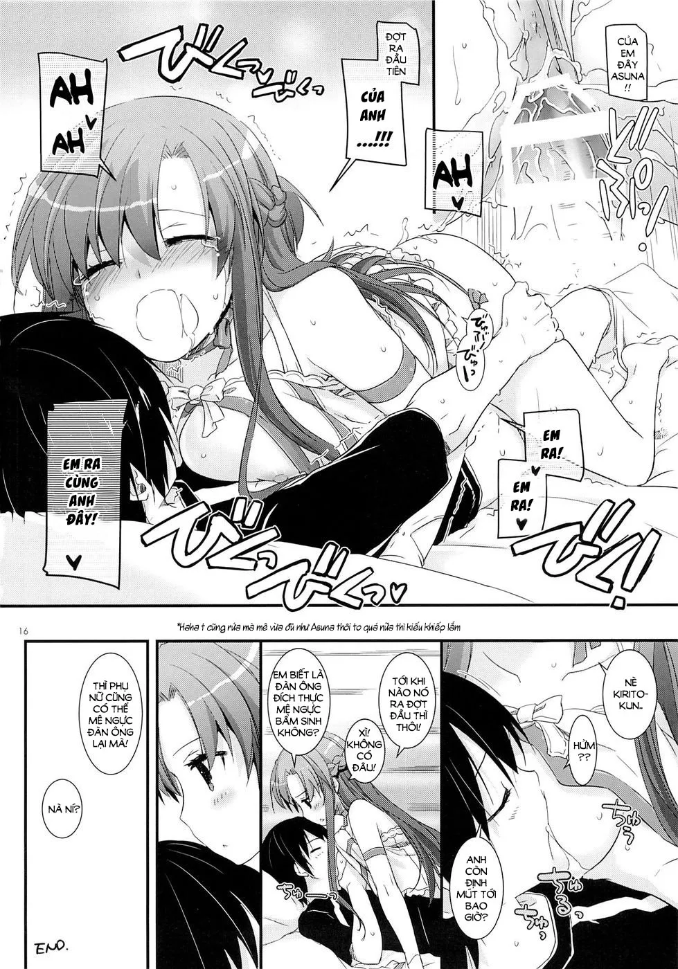 HentaiVN.net - Ảnh 16 - D.L. Action 83 (Sword Art Online) [Trộm tình Kirito vào sáng sớm] - Chap 1