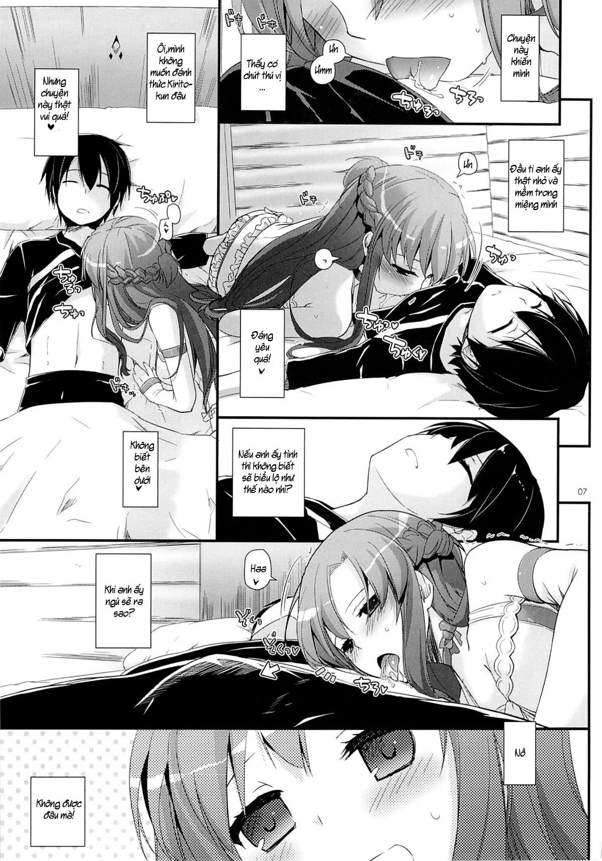 HentaiVN.net - Ảnh 7 - D.L. Action 83 (Sword Art Online) [Trộm tình Kirito vào sáng sớm] - Chap 1