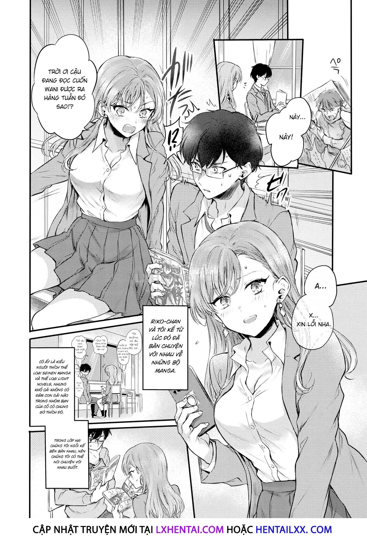 HentaiVN.net - Ảnh 4 - I'm a Girlfriend First and an Otaku Second! [Comic Kairakuten 2021-04] - Chap 1