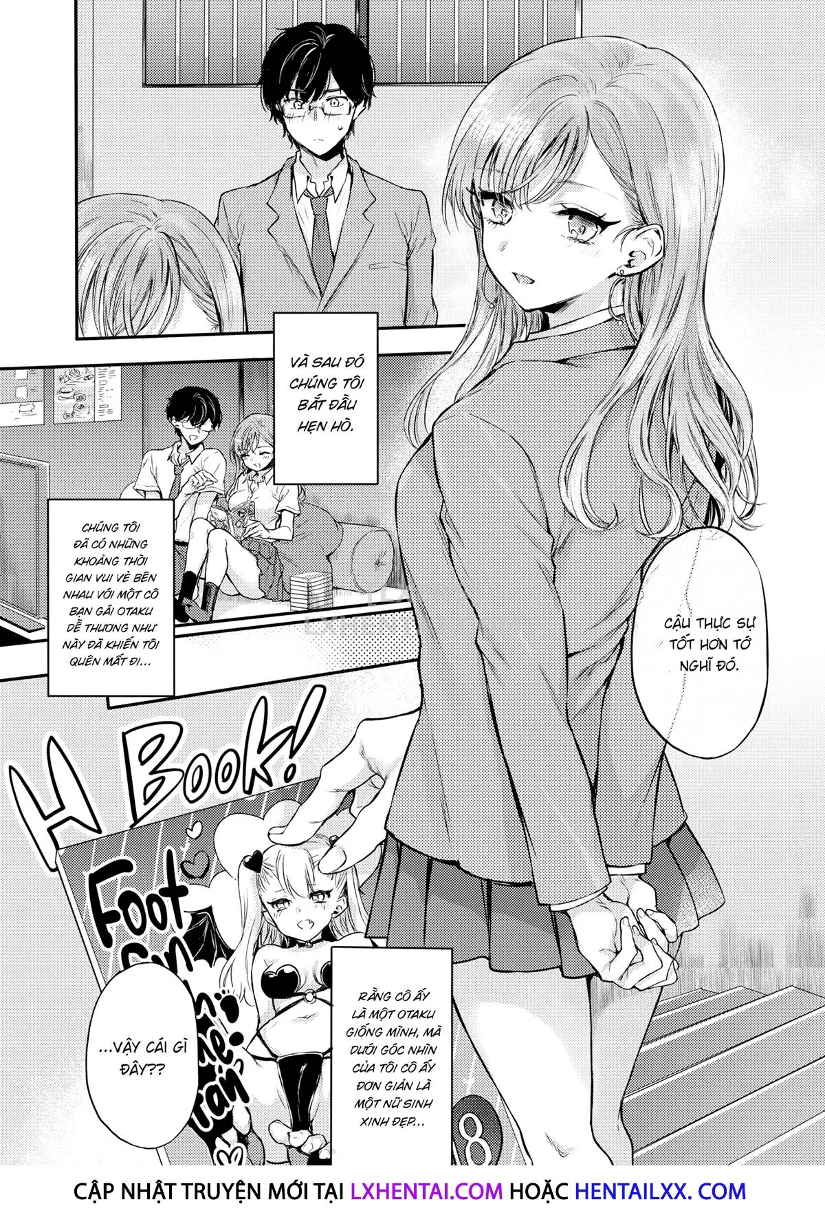 HentaiVN.net - Ảnh 7 - I'm a Girlfriend First and an Otaku Second! [Comic Kairakuten 2021-04] - Chap 1