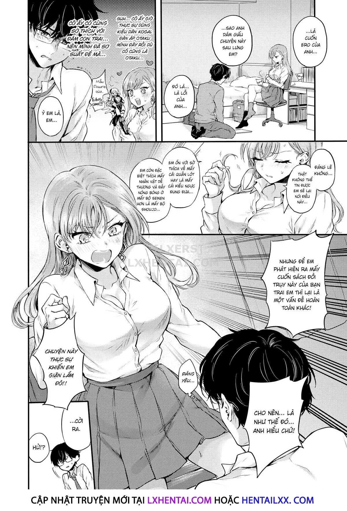 HentaiVN.net - Ảnh 8 - I'm a Girlfriend First and an Otaku Second! [Comic Kairakuten 2021-04] - Chap 1