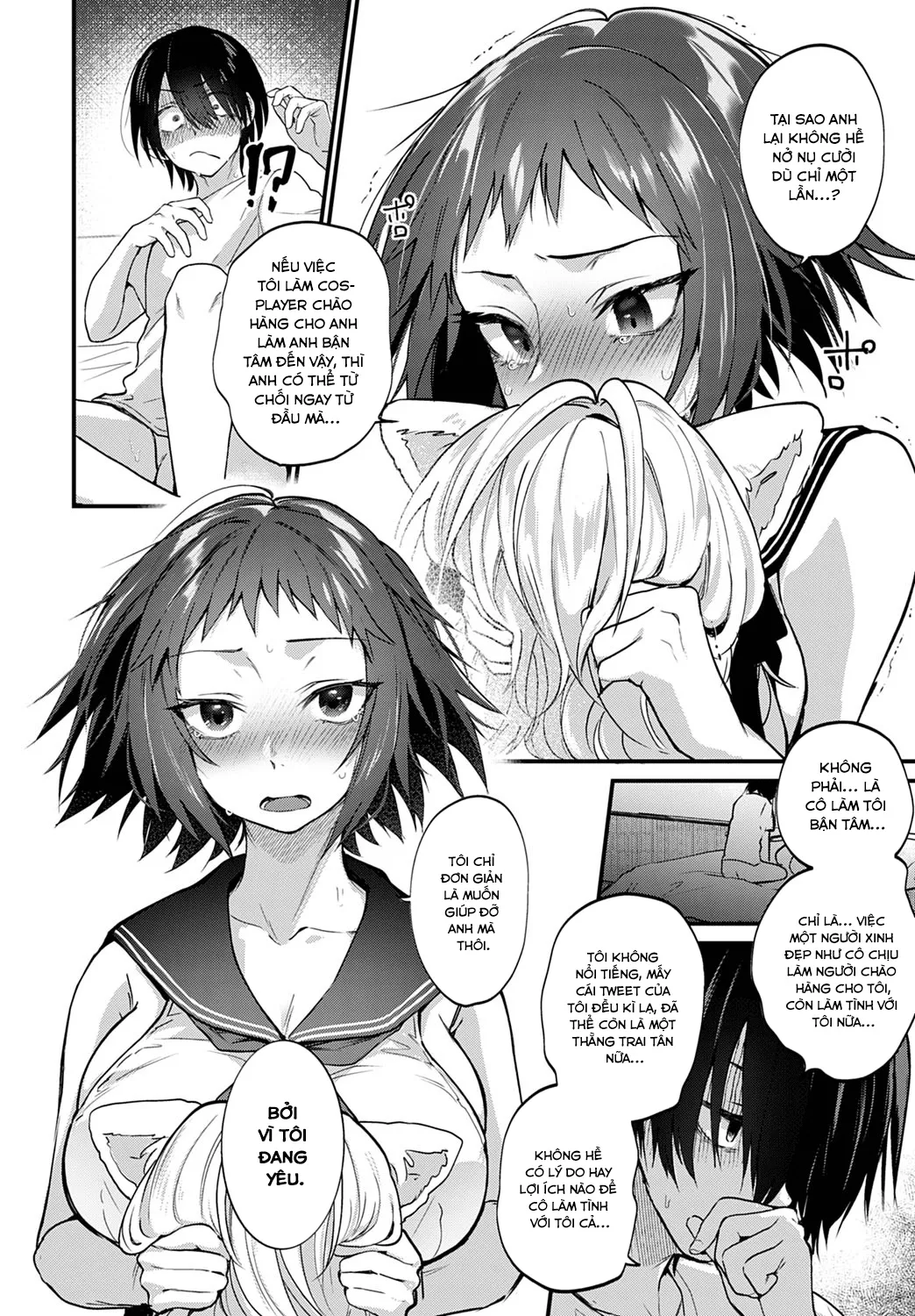 HentaiVN.net - Ảnh 13 - Liệu họa sĩ nghiệp dư có ước mơ được làm tình với Cosplayer không? [Do Doujin Artists Dream of Cosplay Sex?; Doujin Sakka wa Cosplay Ecchi no Yume o Miru ka; 同人作家はコスプレえっちの夢を見るか] - Chap 1