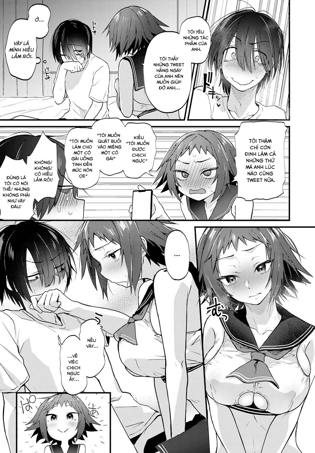 HentaiVN.net - Ảnh 14 - Liệu họa sĩ nghiệp dư có ước mơ được làm tình với Cosplayer không? [Do Doujin Artists Dream of Cosplay Sex?; Doujin Sakka wa Cosplay Ecchi no Yume o Miru ka; 同人作家はコスプレえっちの夢を見るか] - Chap 1