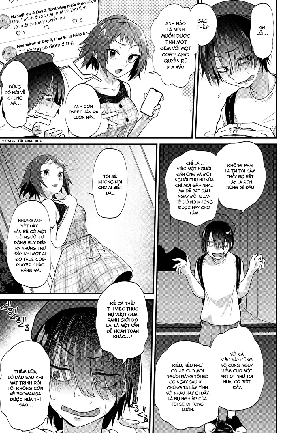 HentaiVN.net - Ảnh 4 - Liệu họa sĩ nghiệp dư có ước mơ được làm tình với Cosplayer không? [Do Doujin Artists Dream of Cosplay Sex?; Doujin Sakka wa Cosplay Ecchi no Yume o Miru ka; 同人作家はコスプレえっちの夢を見るか] - Chap 1