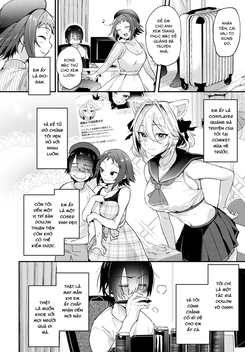 HentaiVN.net - Ảnh 3 - Liệu họa sĩ nghiệp dư có ước mơ được làm tình với Cosplayer không? [Do Doujin Artists Dream of Cosplay Sex?; Doujin Sakka wa Cosplay Ecchi no Yume o Miru ka; 同人作家はコスプレえっちの夢を見るか] - Chap 2
