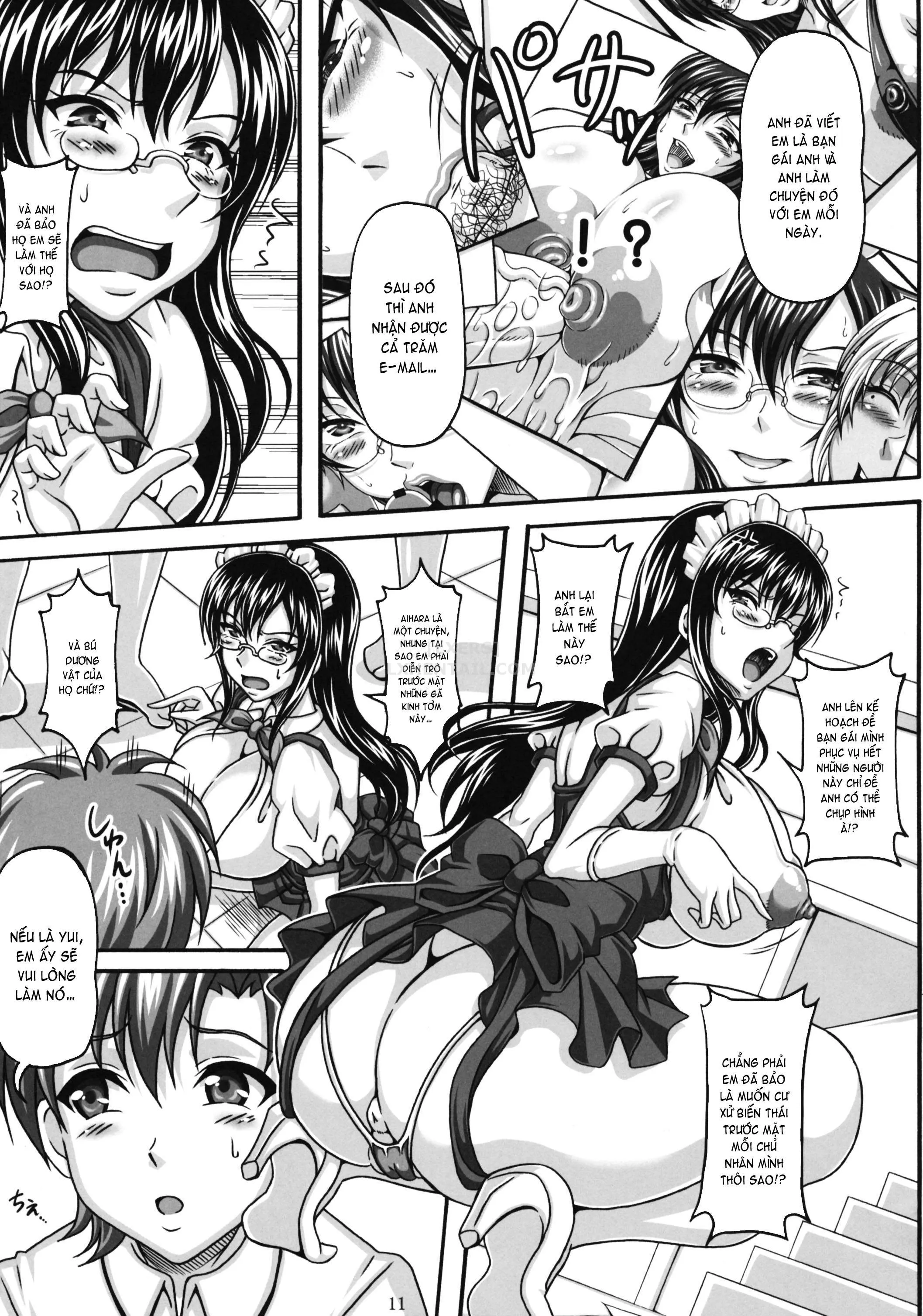 HentaiVN.net - Ảnh 11 - Minna no Bakunyuu Ona-maid - Chap 1