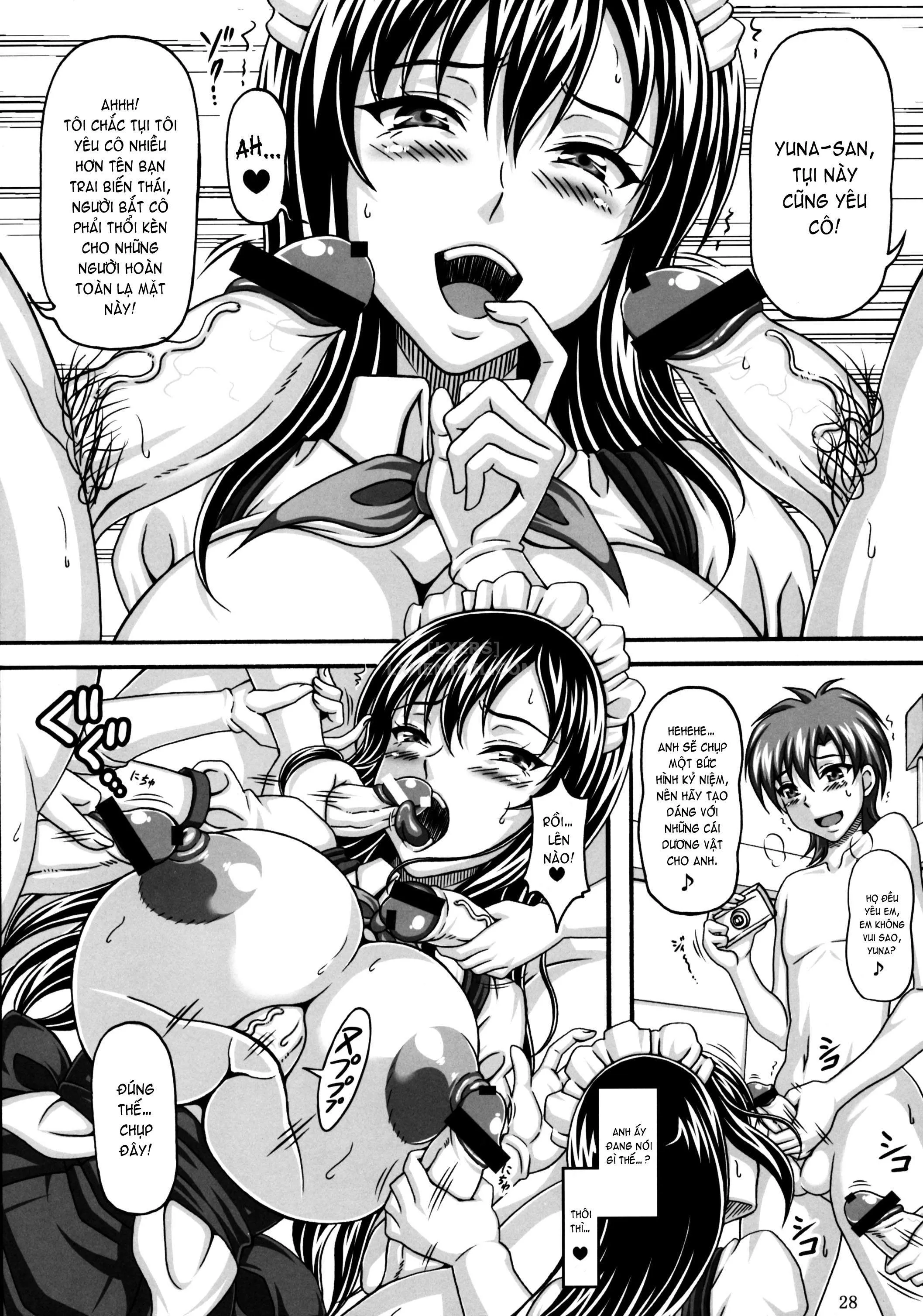 HentaiVN.net - Ảnh 28 - Minna no Bakunyuu Ona-maid - Chap 1