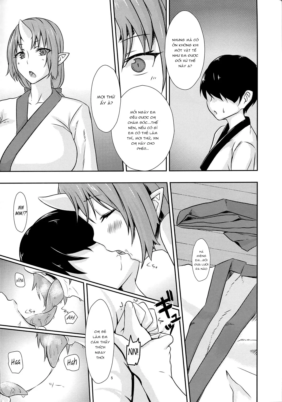 HentaiVN.net - Ảnh 4 - Onikurashi [Living With An Oni; Cuộc Sống Với Chị Oni] - Chap 1