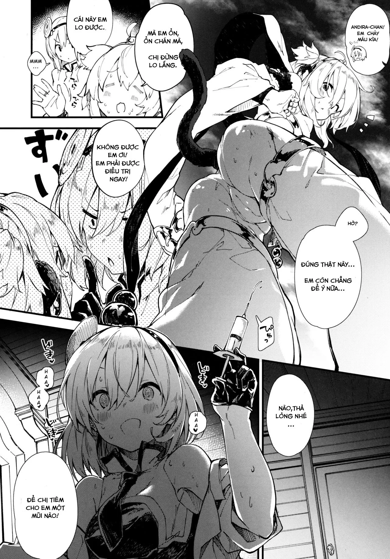 HentaiVN.net - Ảnh 5 - Flb khỉ,tôi yêu ẻm lúc nào chẳng hay. [Andira-chan to Ecchi Suru Hon] - Chap 1