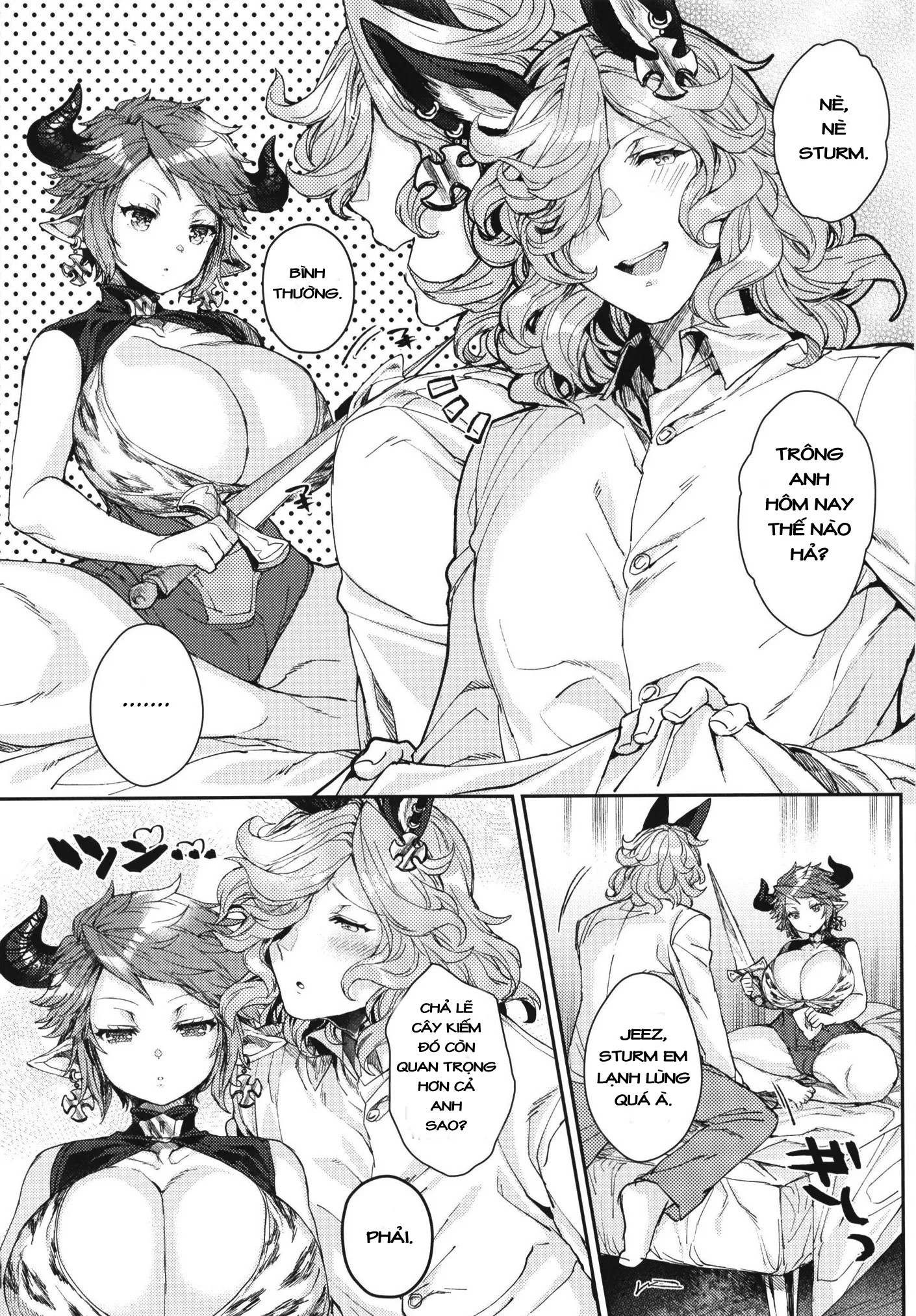 HentaiVN.net - Ảnh 4 - Sturm-Dono Ni Amaetai (Grand Blue Fantasy) - Chap 1