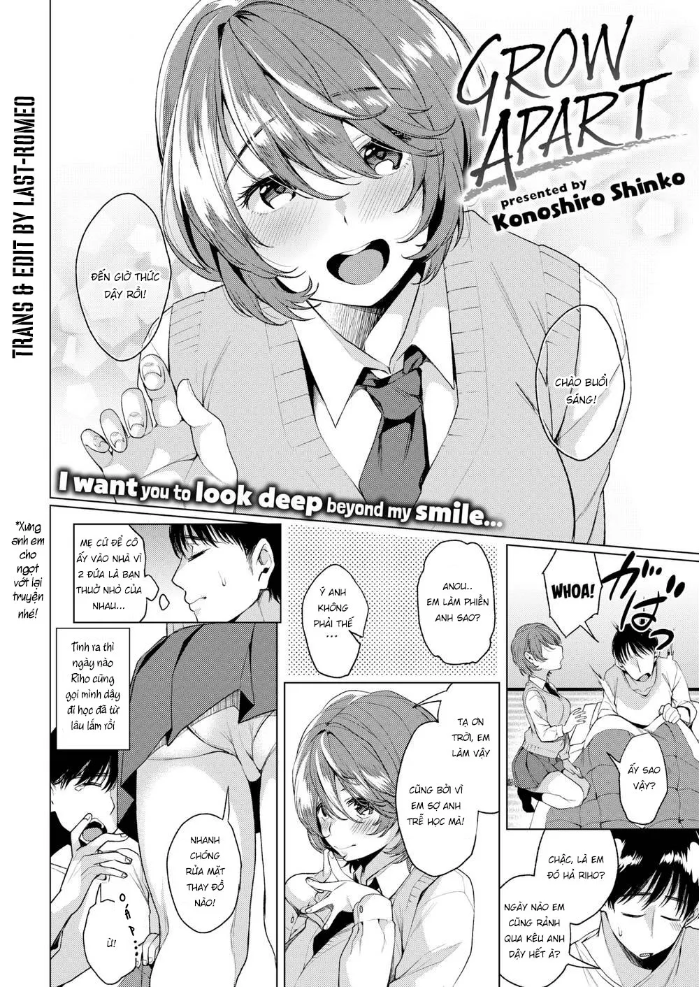 HentaiVN.net - Ảnh 3 - Khoảng cách xa dần [Grow apart] - Chap 1