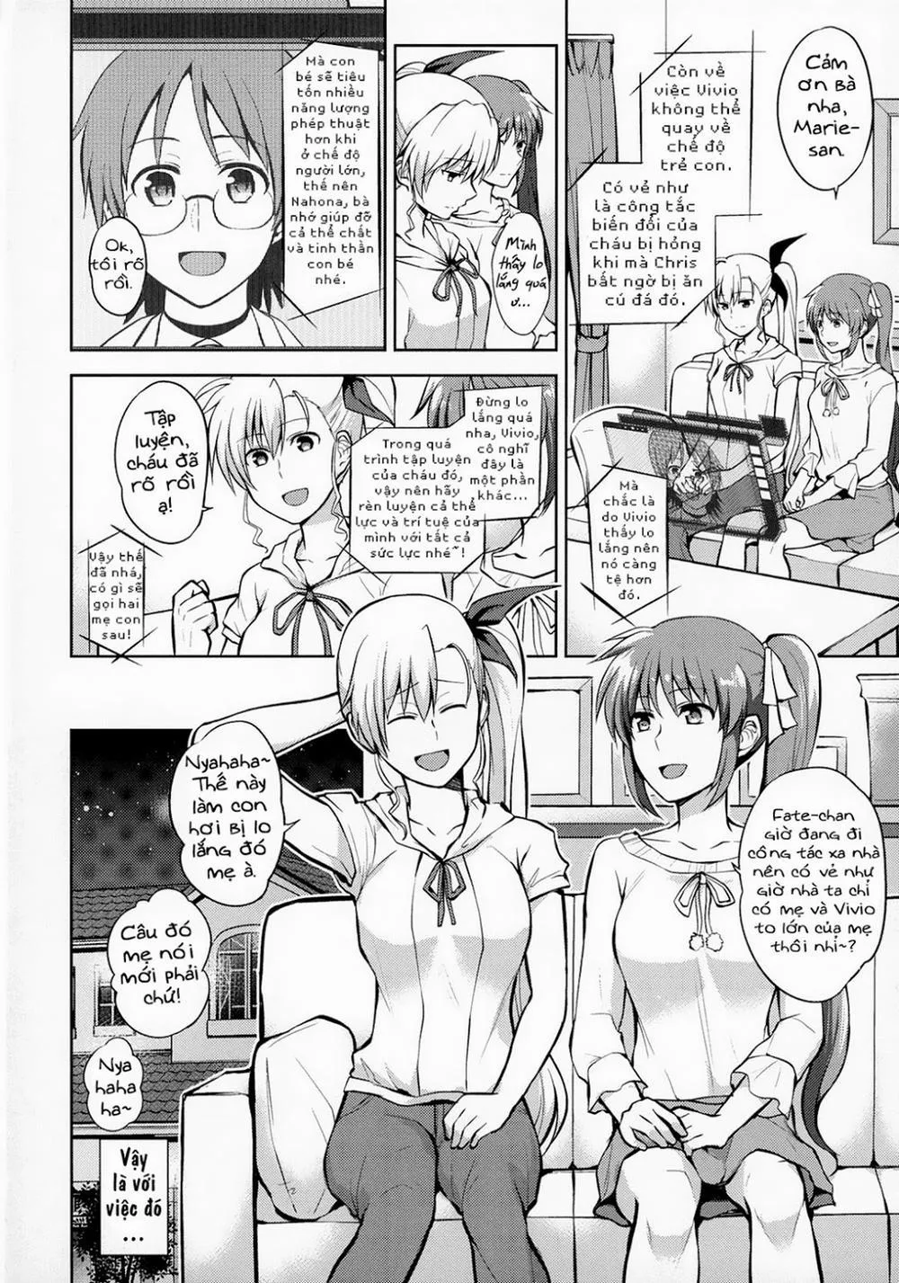 HentaiVN.net - Ảnh 7 - Mama To Musume No Otona Step (Mahou Shoujo Lyrical Nanoha) - Chap 1