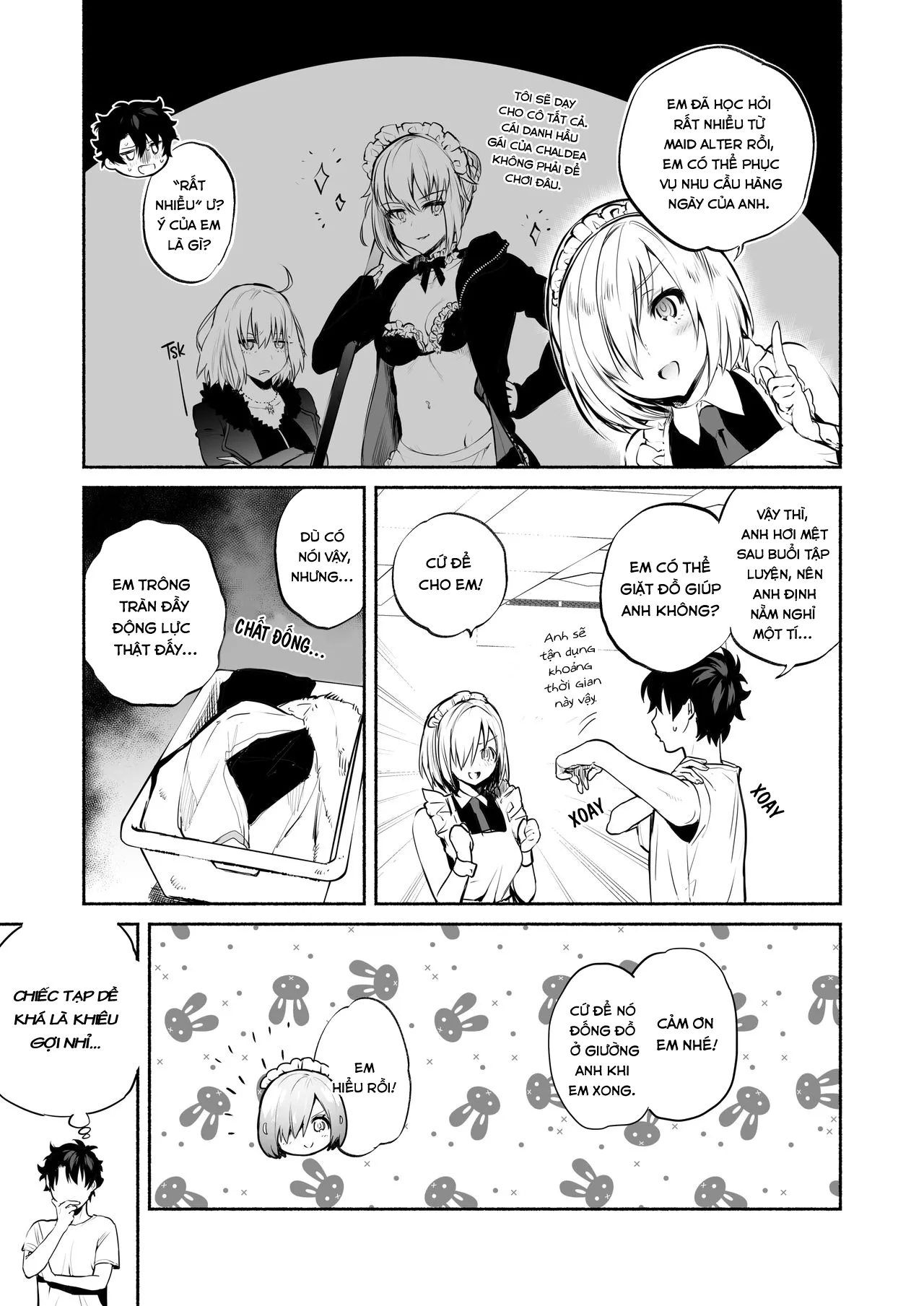 HentaiVN.net - Ảnh 7 - My Kouhai Maid is Looking After Me (Fate/Grand Order) [Kouhai Maid ga Osewa o Shite Kureru You desu] - Chap 1