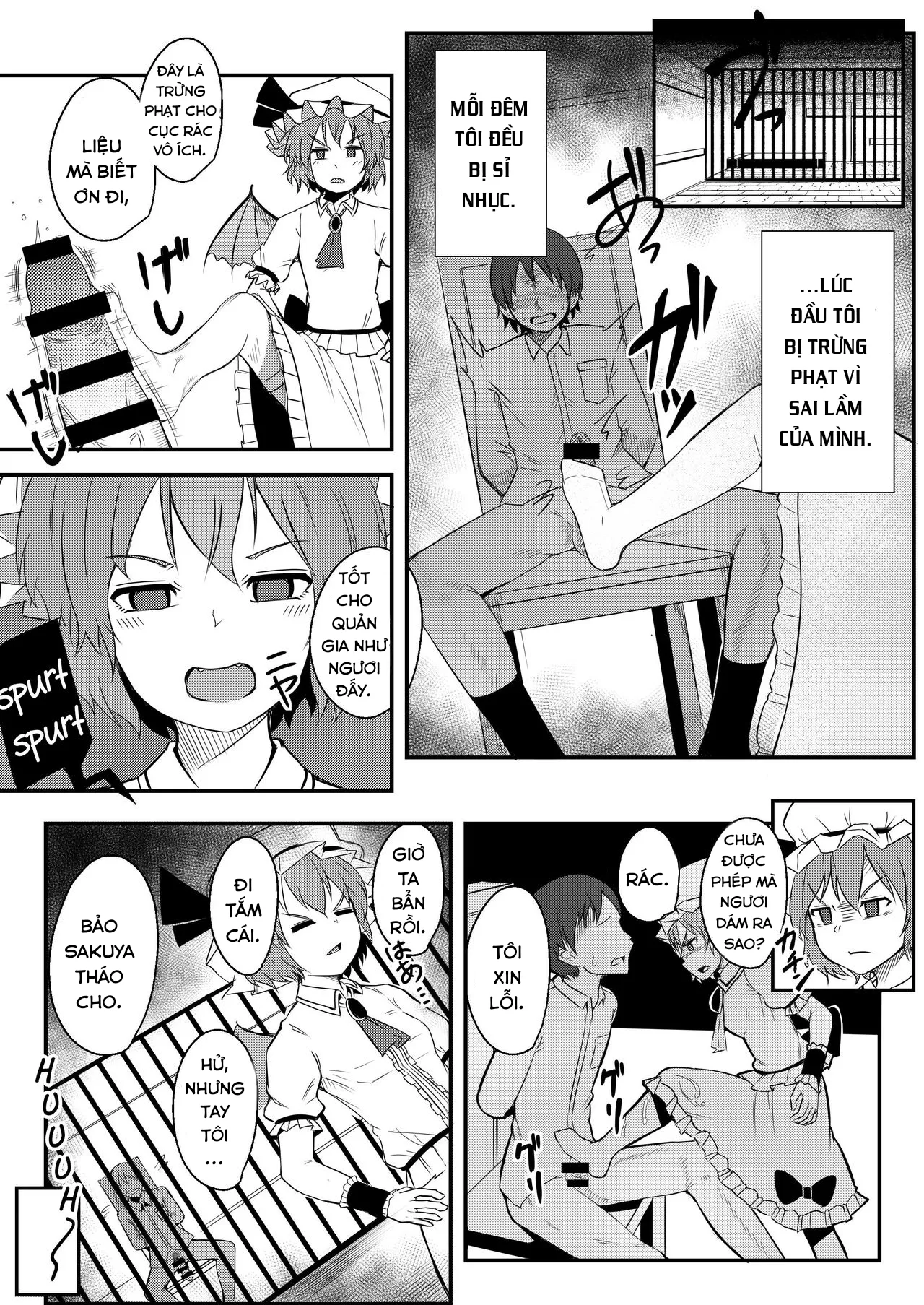 HentaiVN.net - Ảnh 9 - Kyuuketsu Reijou to Geboku Shitsuji (Touhou Project) - Chap 1
