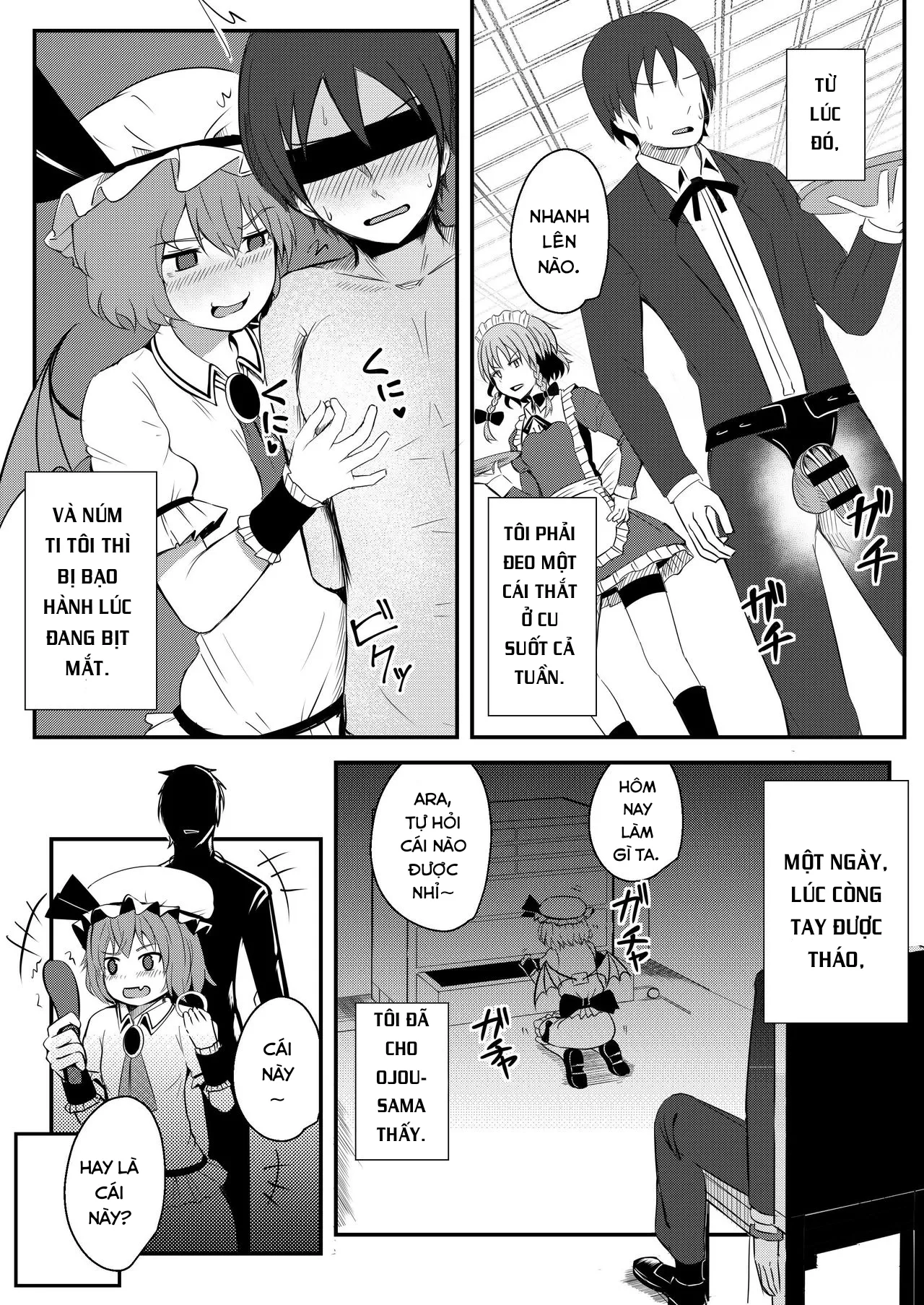 HentaiVN.net - Ảnh 10 - Kyuuketsu Reijou to Geboku Shitsuji (Touhou Project) - Chap 1